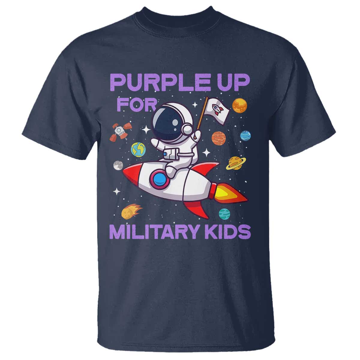 purple-up-for-military-kids-t-shirt-military-child-month-astronaut-funny