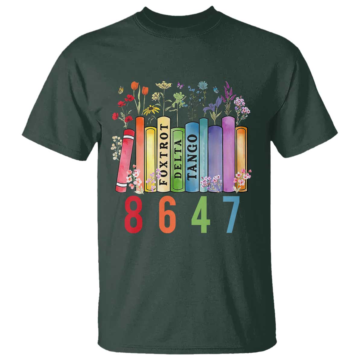 retro-8647-t-shirt-foxtrots-delta-tangos-book-flower