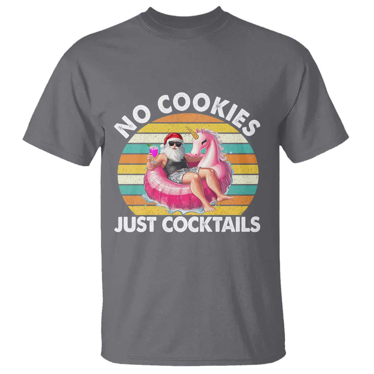 santa-christmas-in-july-t-shirt-no-cookies-just-cocktails-flamingo-summer-beach-hawaii