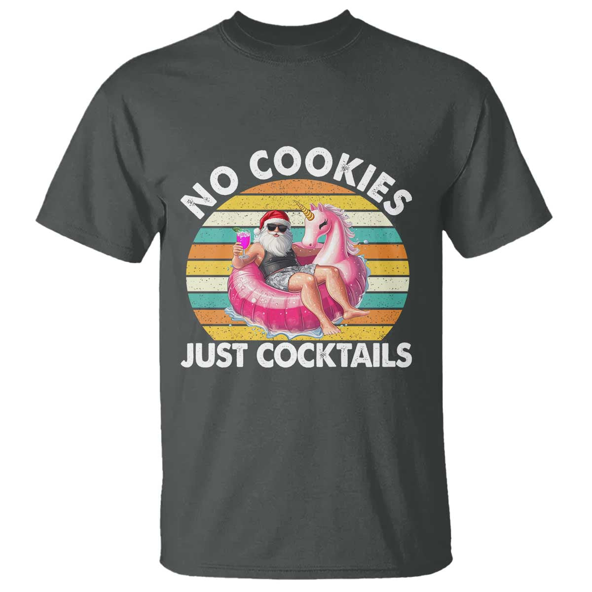 santa-christmas-in-july-t-shirt-no-cookies-just-cocktails-flamingo-summer-beach-hawaii