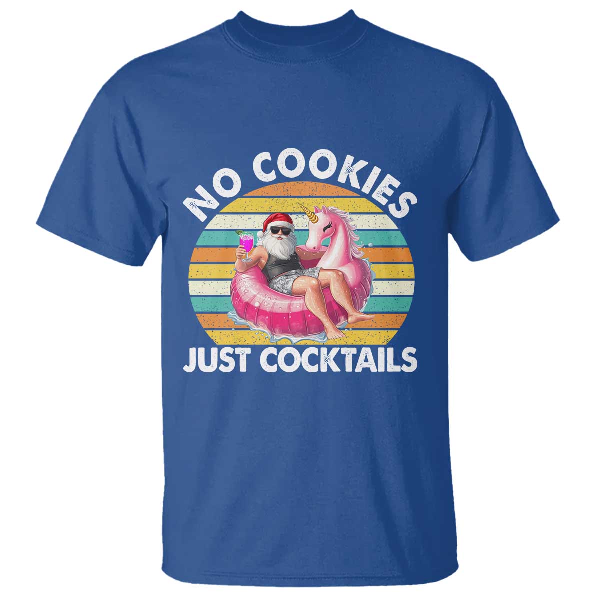 santa-christmas-in-july-t-shirt-no-cookies-just-cocktails-flamingo-summer-beach-hawaii