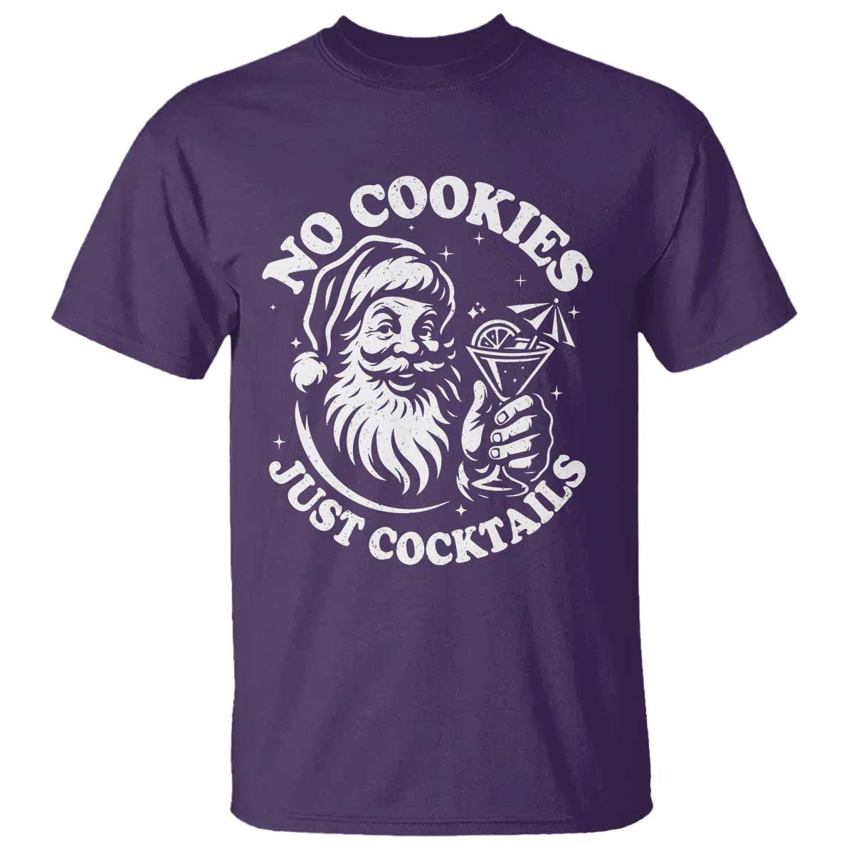 funny-santa-christmas-in-july-t-shirt-no-cookies-just-cocktails-summer-xmas