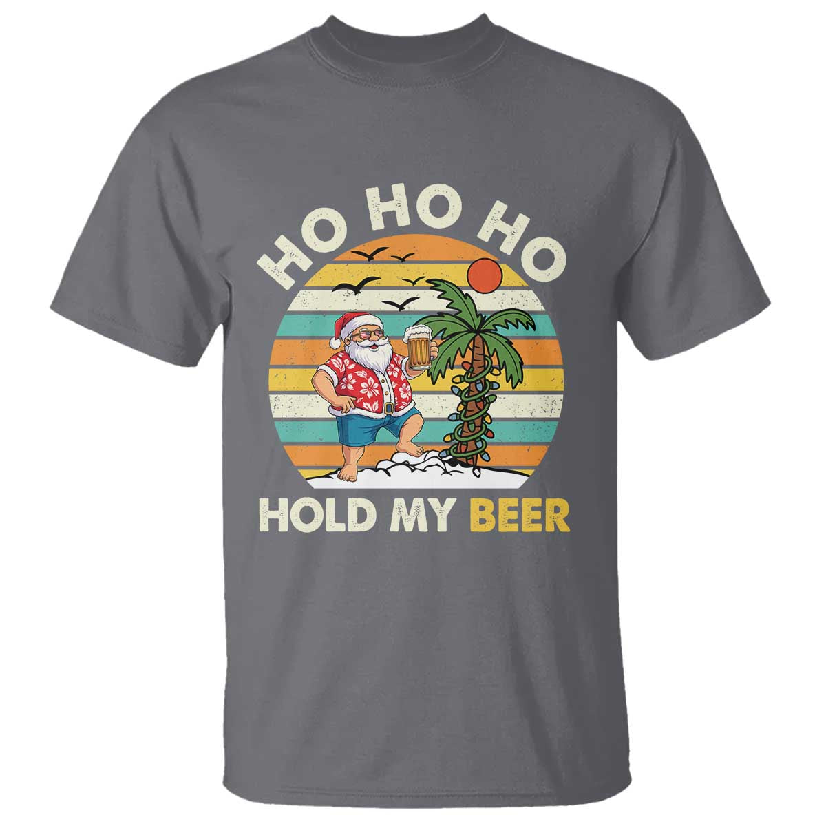 christmas-in-july-santa-ho-ho-hold-my-beer-t-shirt-summer-beach-hawaii-santa-usa-flag