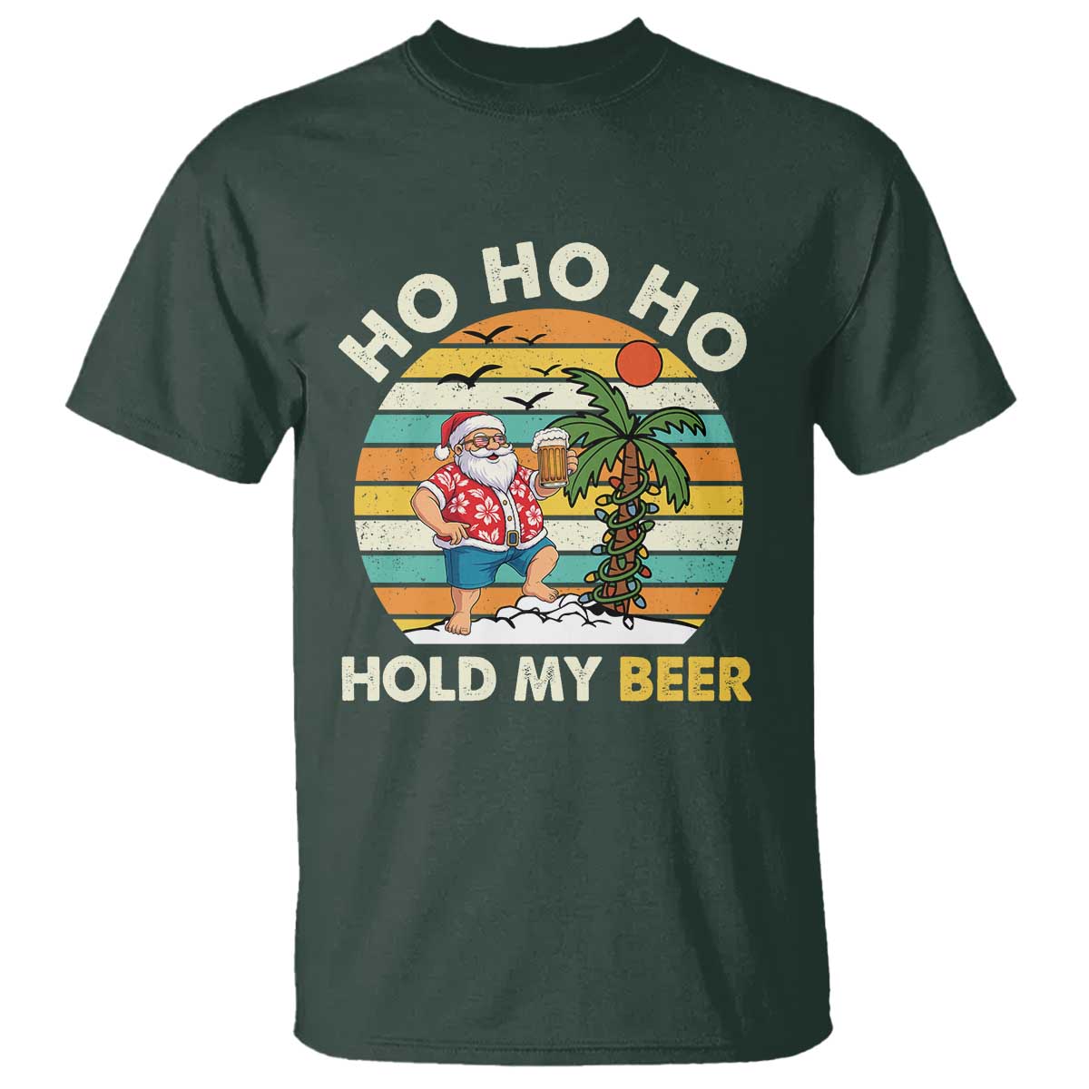 christmas-in-july-santa-ho-ho-hold-my-beer-t-shirt-summer-beach-hawaii-santa-usa-flag
