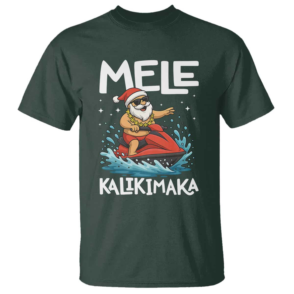 mele-kalikimaka-hawaiian-christmas-t-shirt-funny-santa-jet-ski-summer-beach-xmas-in-july
