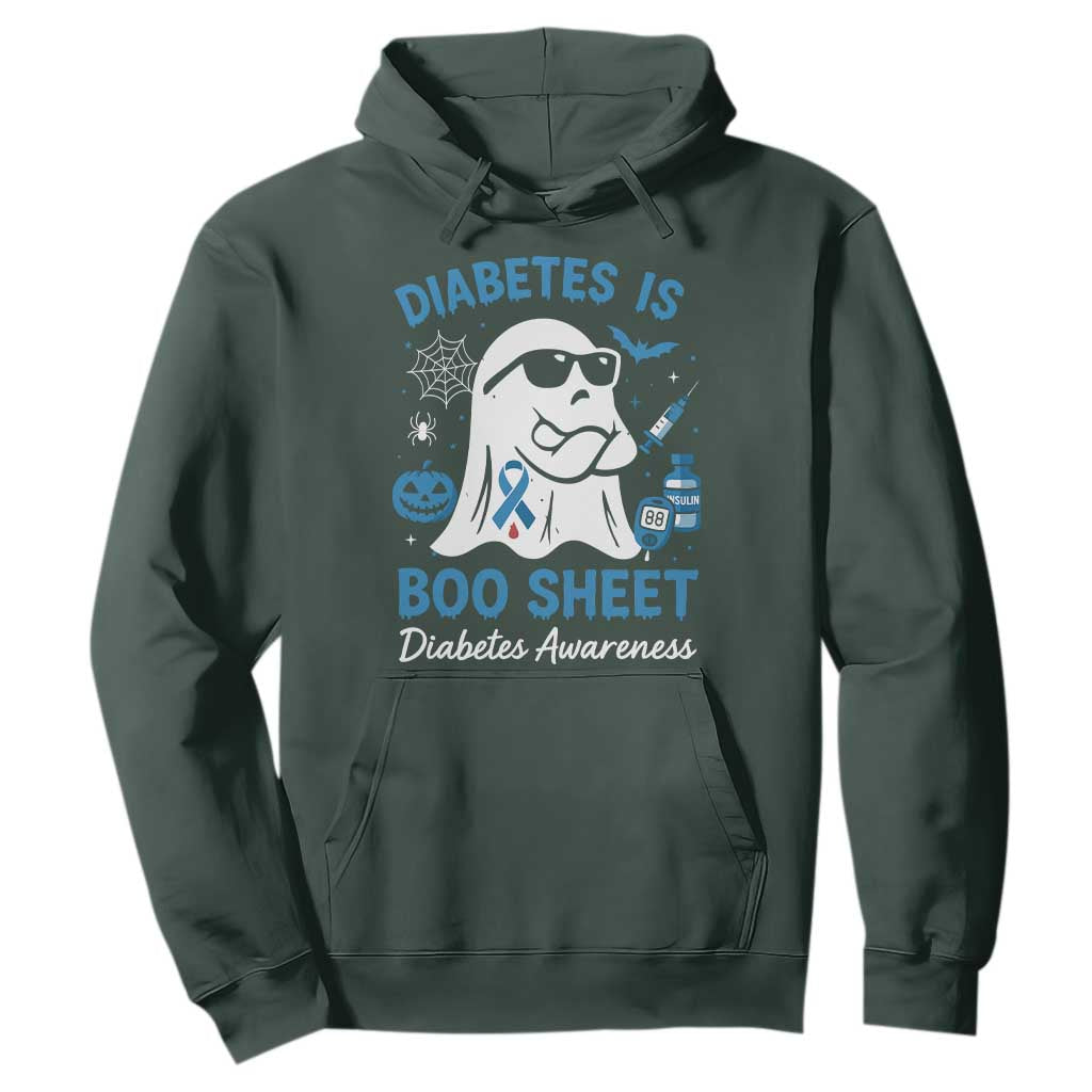 Diabetes is Boo Sheet Hoodie Funny Halloween Ghost Diabetes Type 1 2 Support