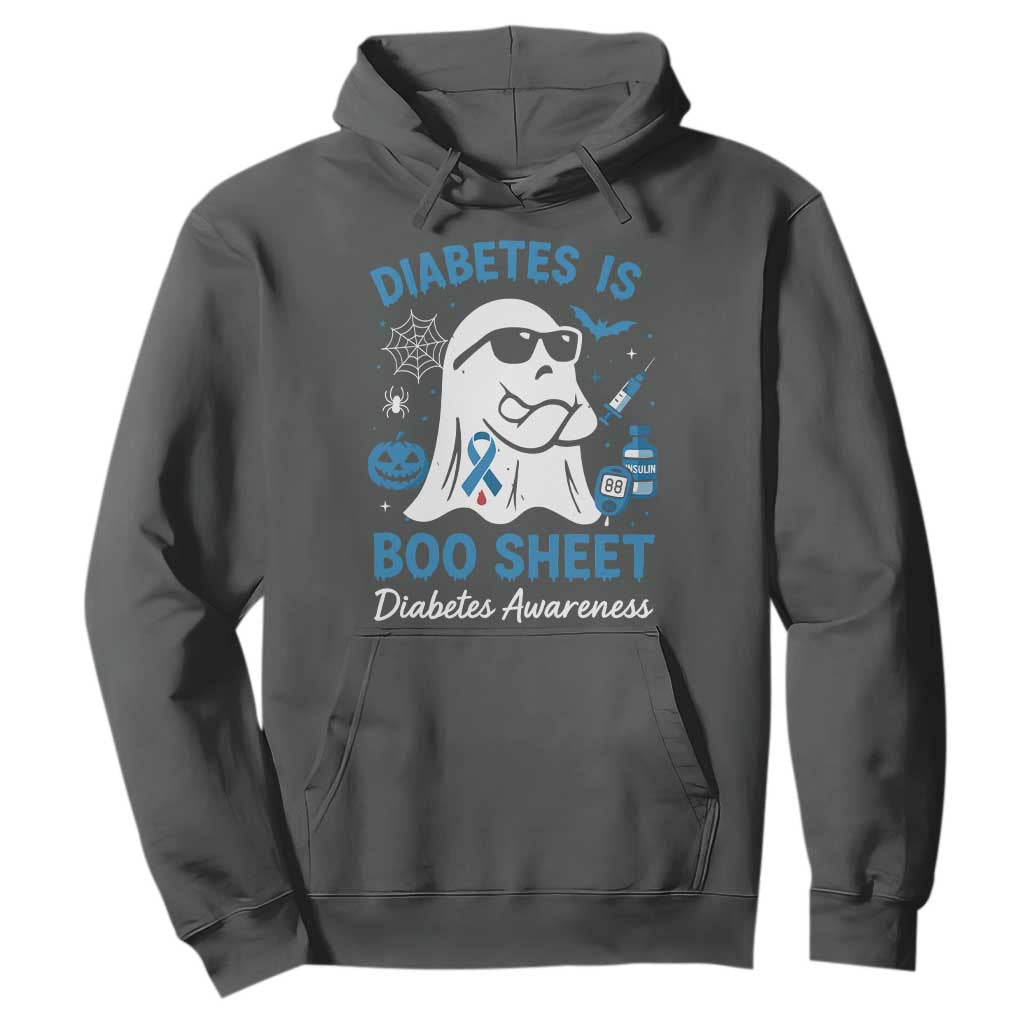 Diabetes is Boo Sheet Hoodie Funny Halloween Ghost Diabetes Type 1 2 Support