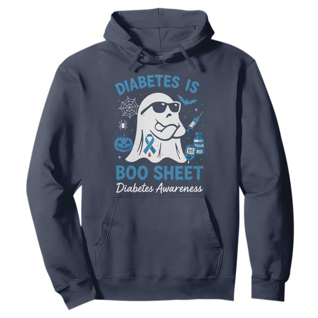 Diabetes is Boo Sheet Hoodie Funny Halloween Ghost Diabetes Type 1 2 Support