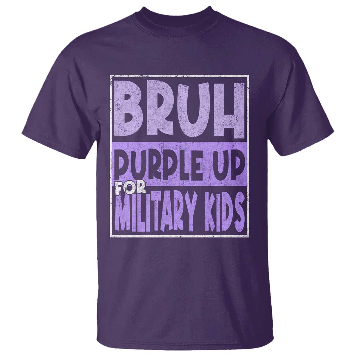 funny-bruh-purple-up-for-military-kids-t-shirt-military-child-month