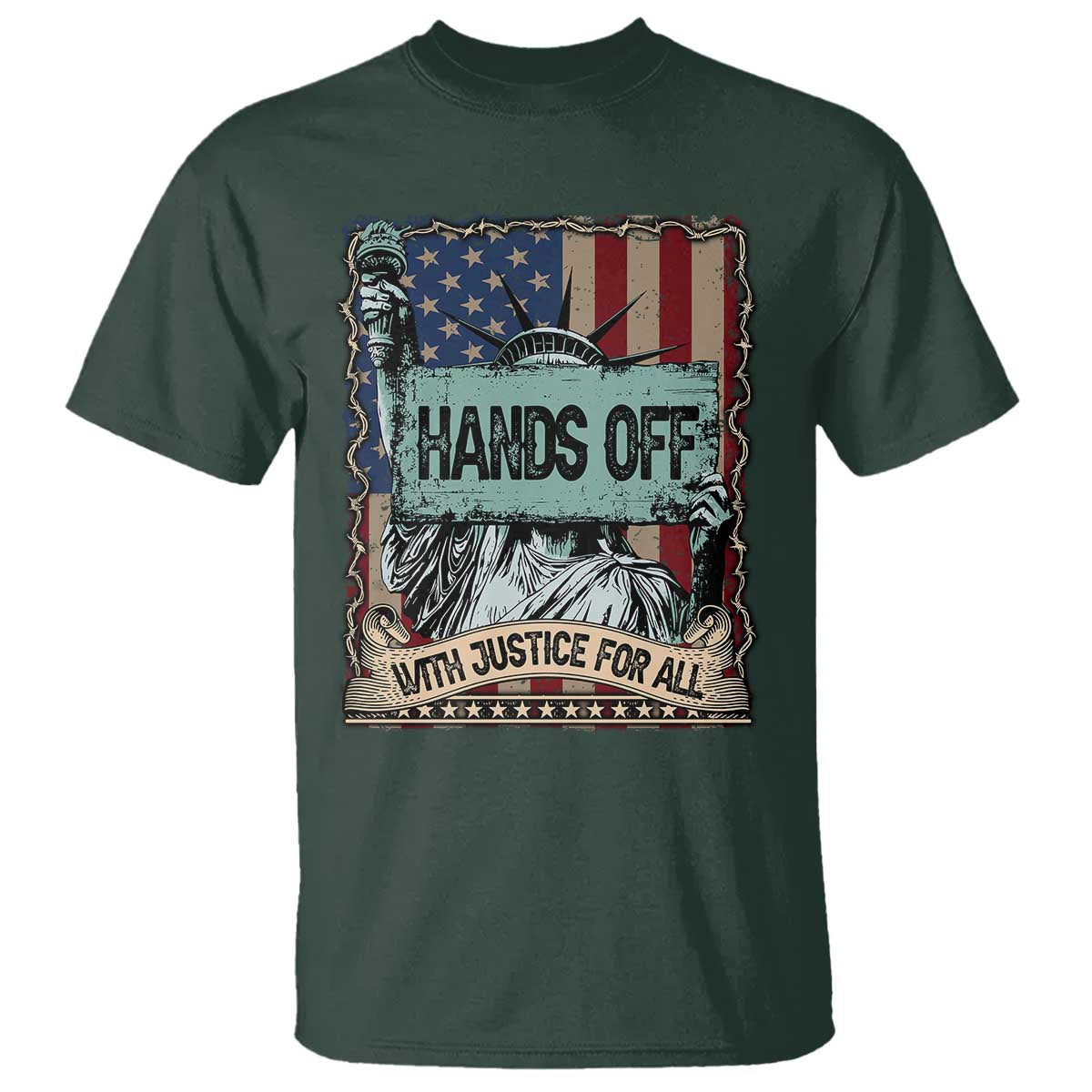funny-hands-off-with-justice-for-all-t-shirt-statue-of-liberty-american-flag