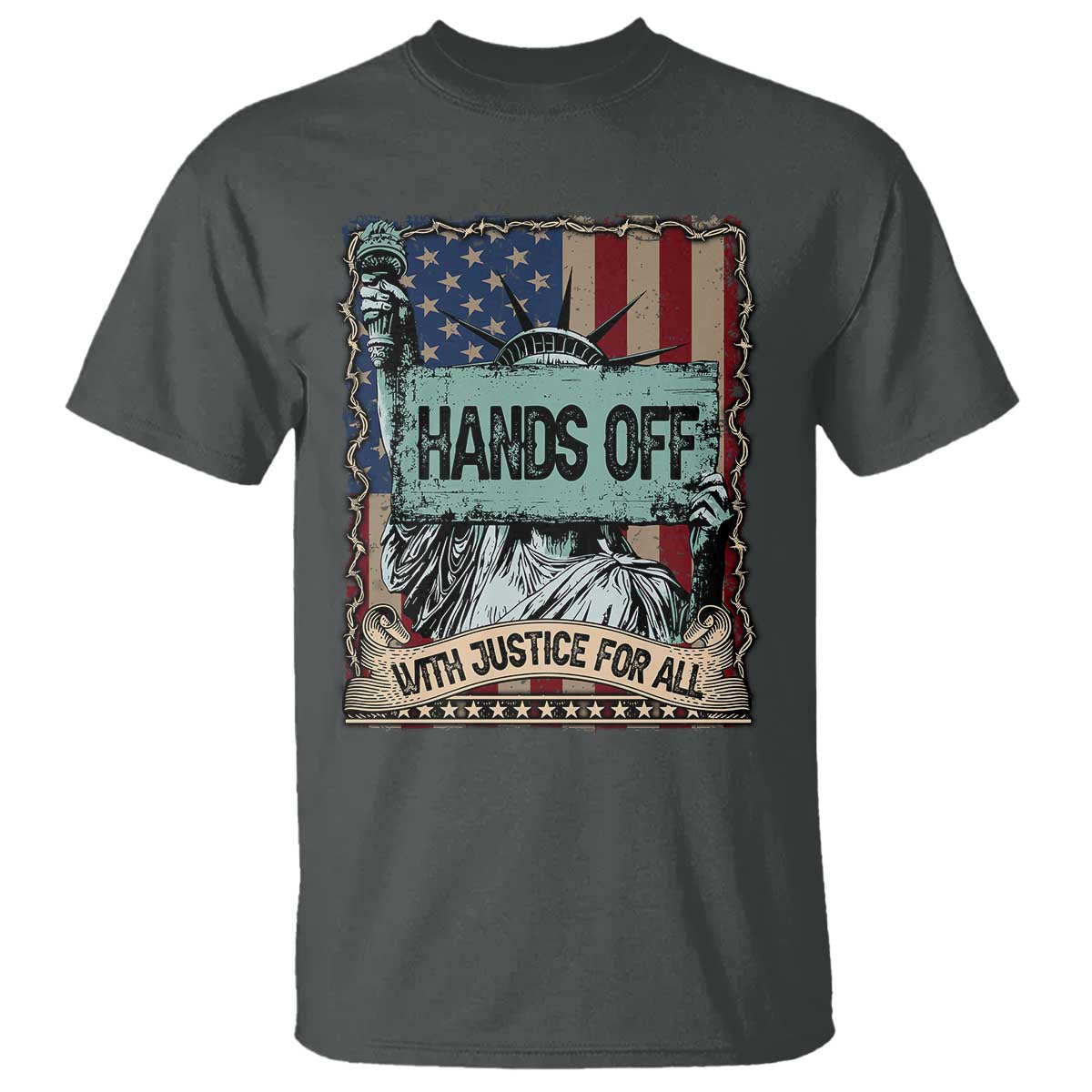 funny-hands-off-with-justice-for-all-t-shirt-statue-of-liberty-american-flag
