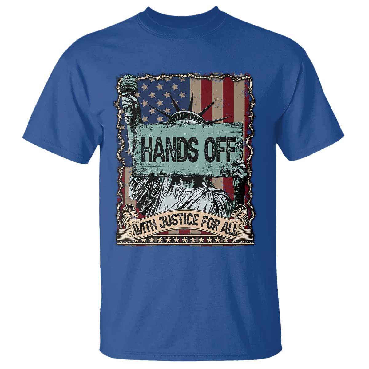 funny-hands-off-with-justice-for-all-t-shirt-statue-of-liberty-american-flag