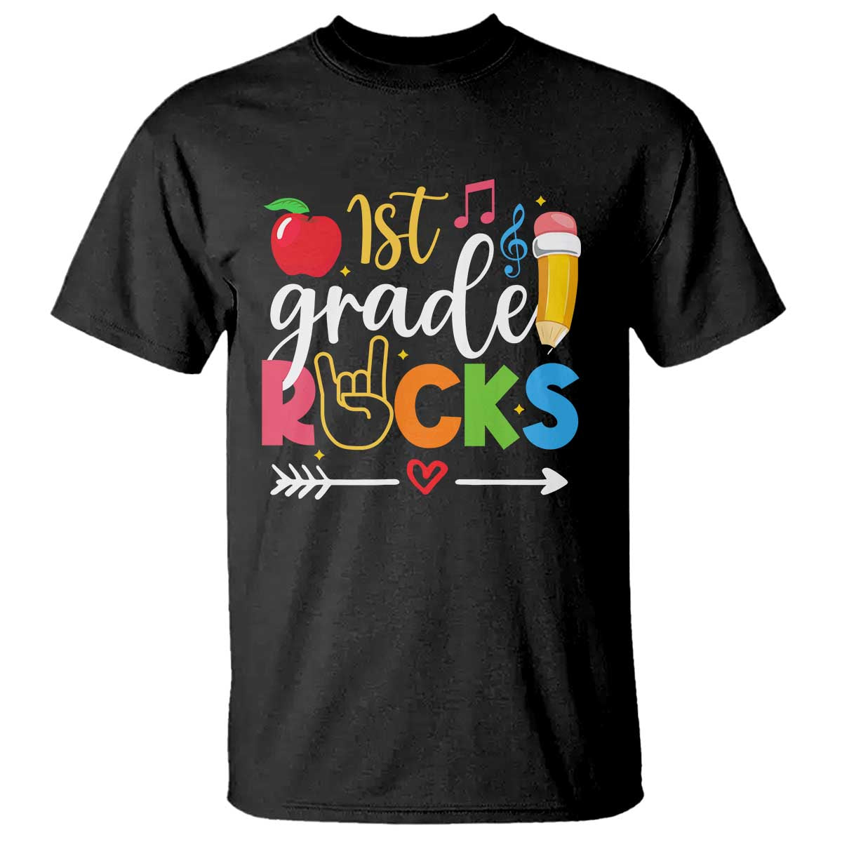 first-grade-rocks-t-shirt-back-to-school-pencil