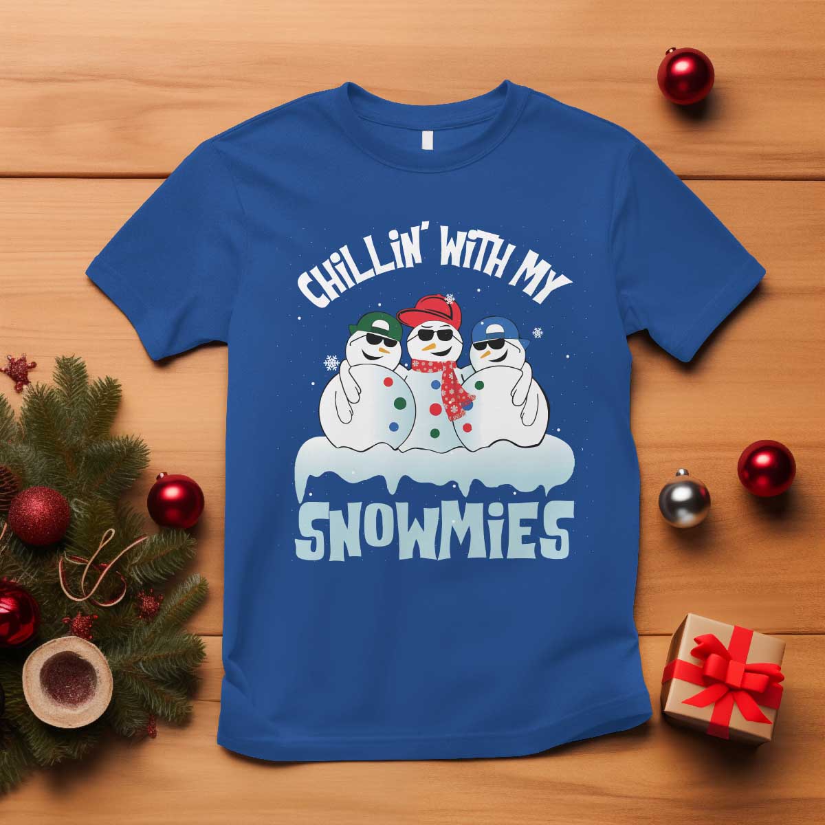 funny-christmas-snowman-t-shirt-chillin-with-my-snowmies-squad