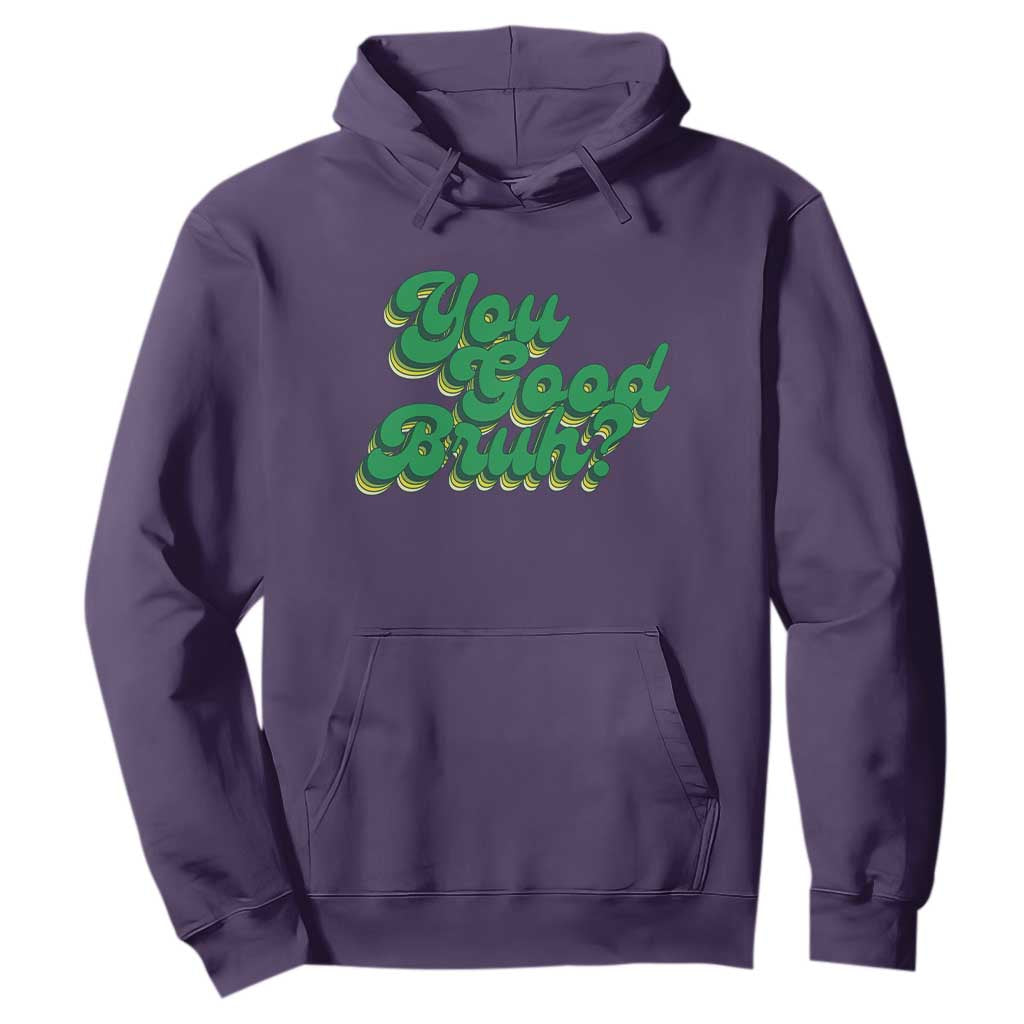 Mental Health Support Hoodie Retro Groovy You Good Bruh