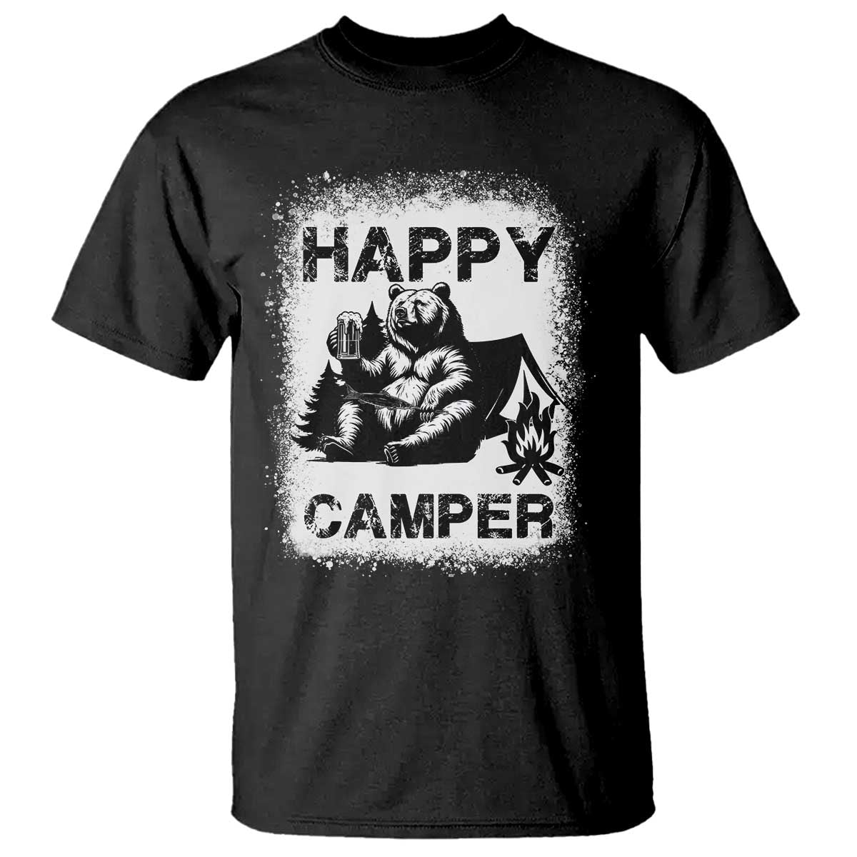 camping-lover-t-shirt-happy-camper-funny-bear-campfire-beer