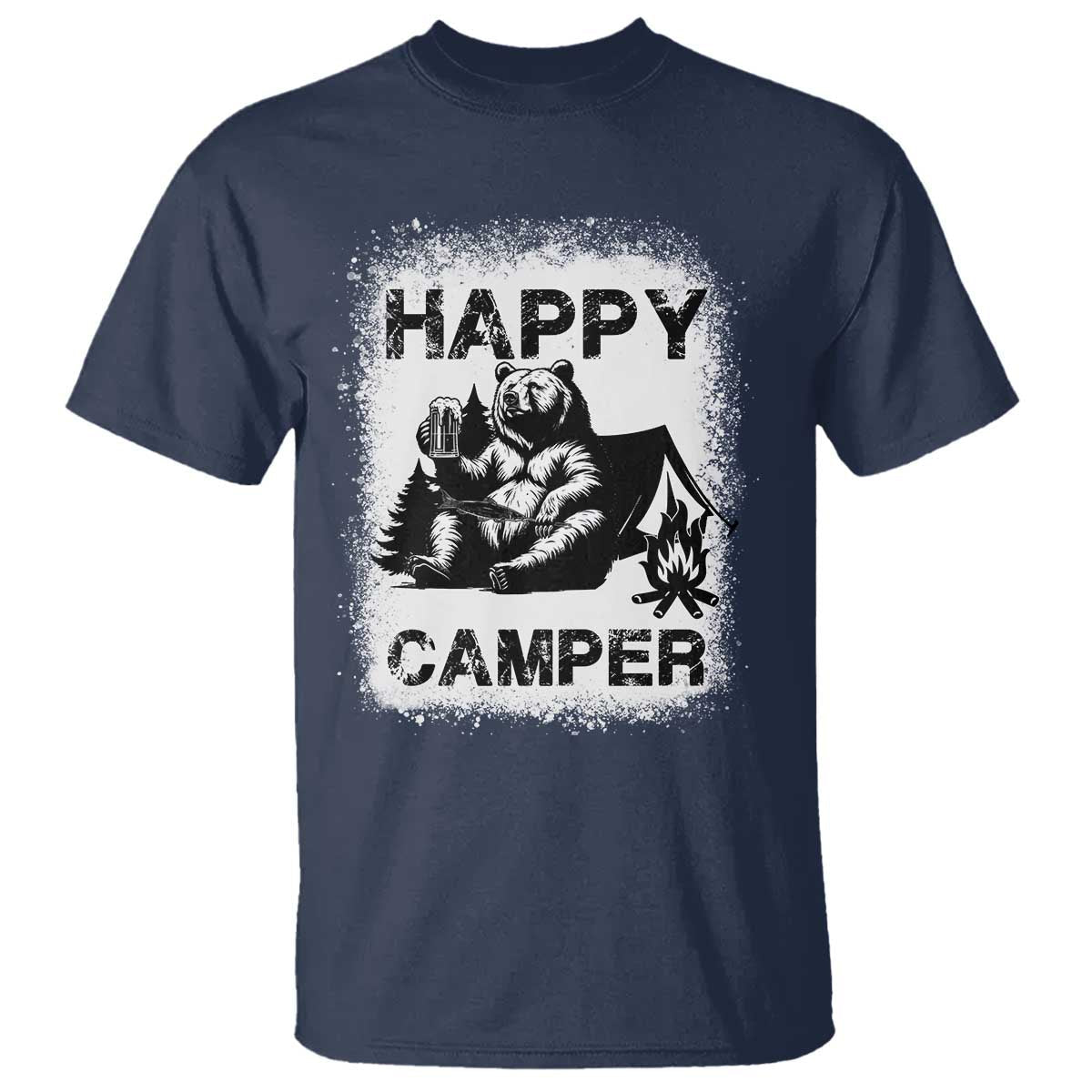 camping-lover-t-shirt-happy-camper-funny-bear-campfire-beer