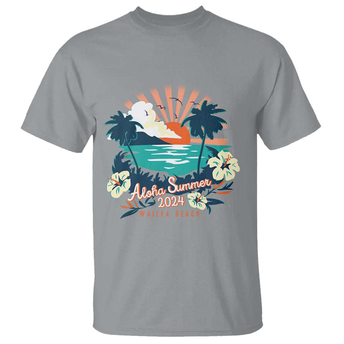 summer-beach-t-shirt-vintage-aloha-summer-2024-wailea-hibiscus-flower