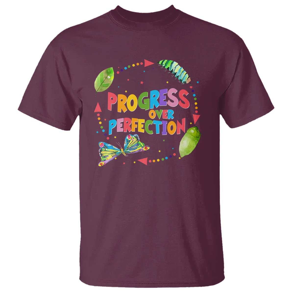 progress-over-perfection-t-shirt-caterpillar-back-to-school