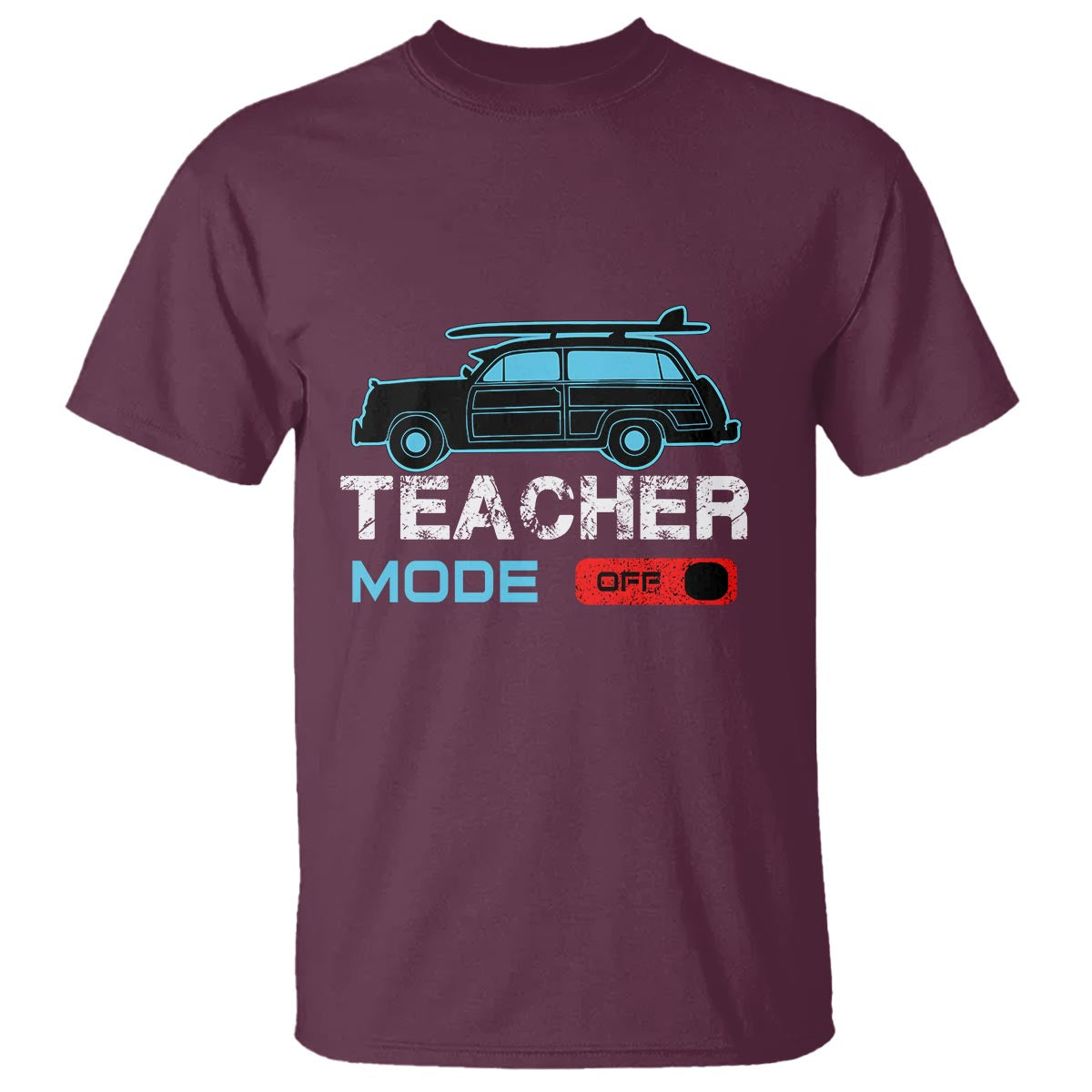 funny-summer-vacation-t-shirt-teacher-mode-off-beach-van-surfing
