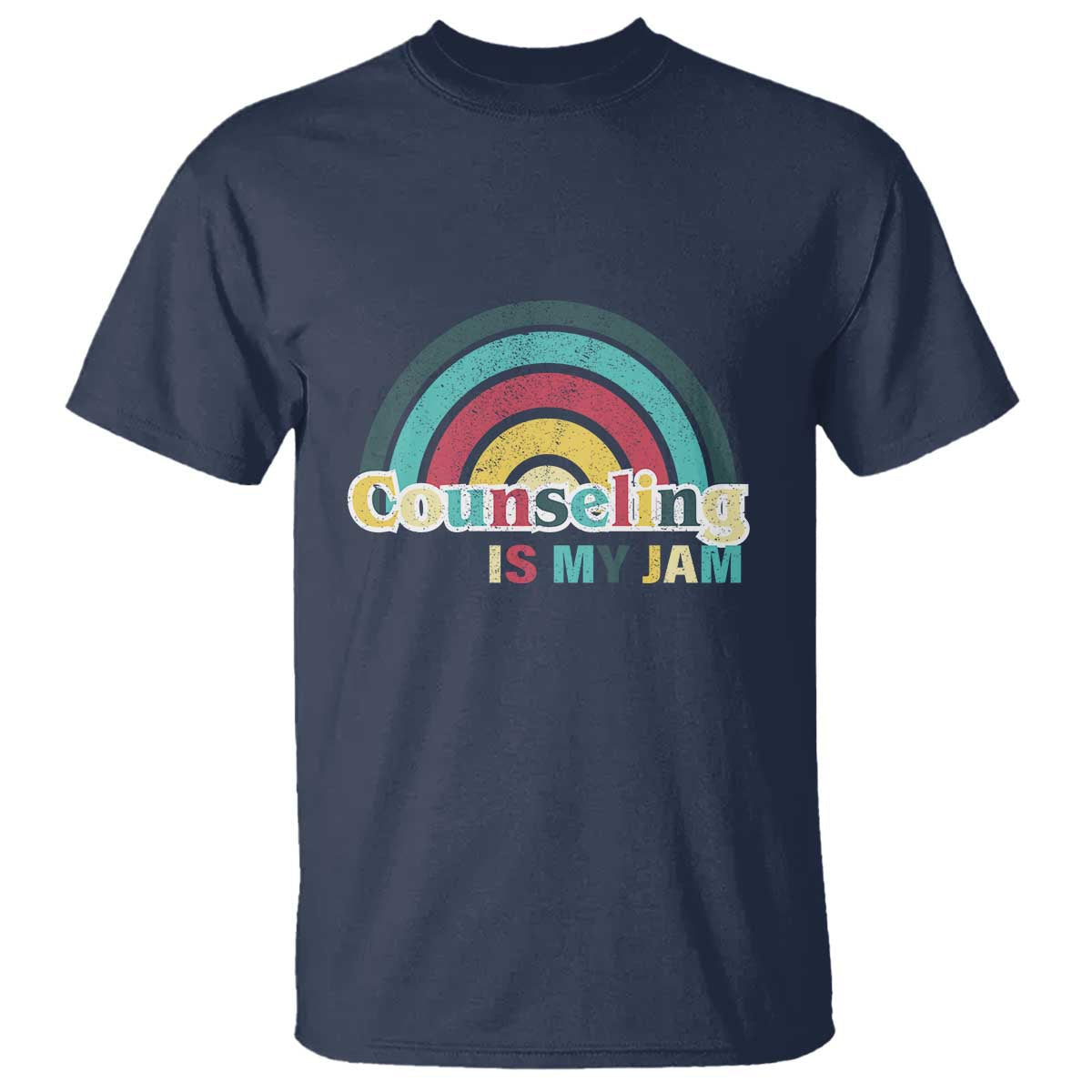 mental-illness-awareness-t-shirt-couseling-is-my-jam-retro-groove-rainbow