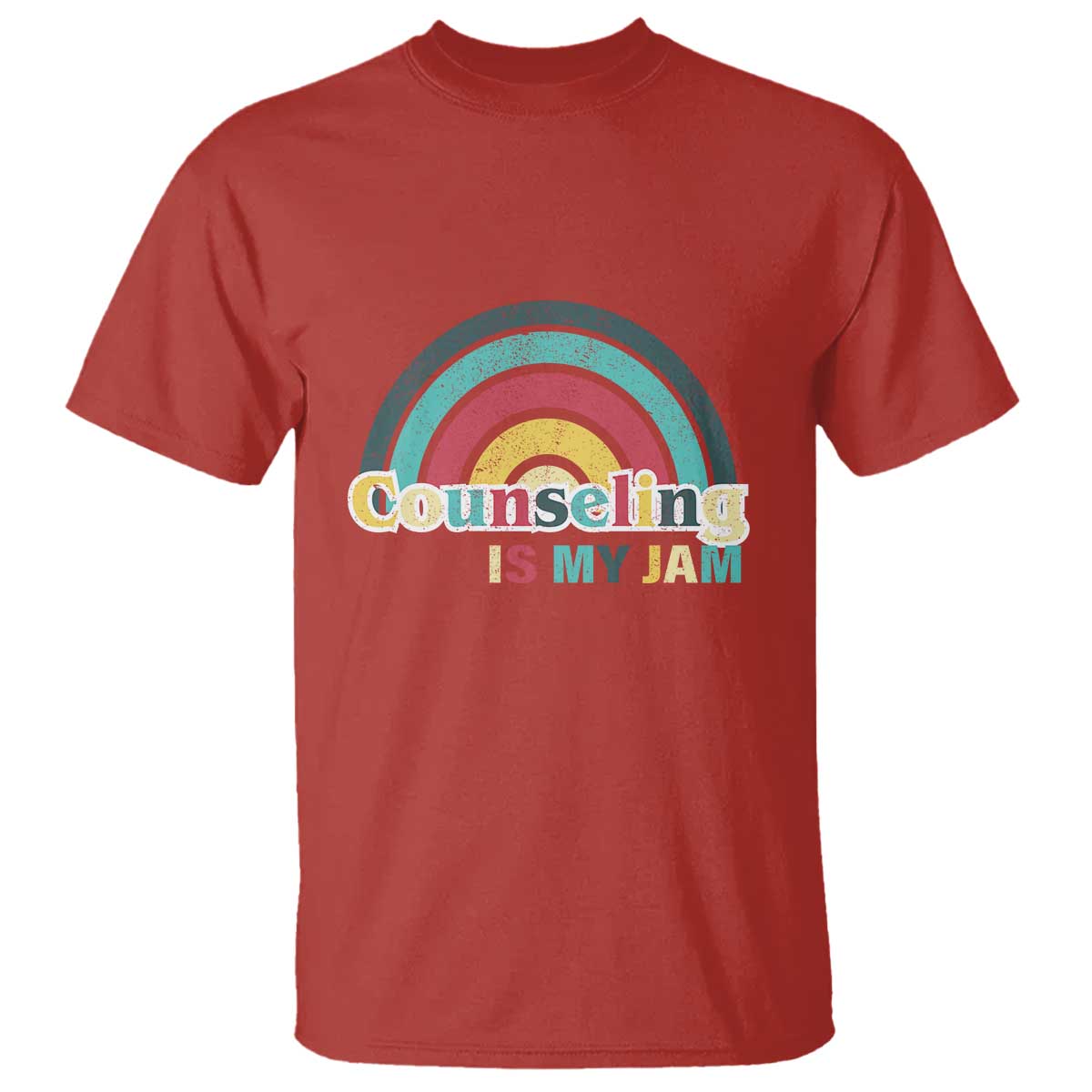 mental-illness-awareness-t-shirt-couseling-is-my-jam-retro-groove-rainbow