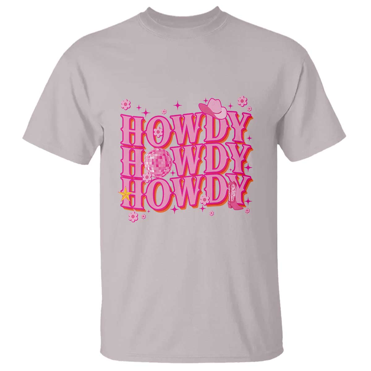 funny-cowboy-t-shirt-howdy-western-country-pink-retro-disco-ball