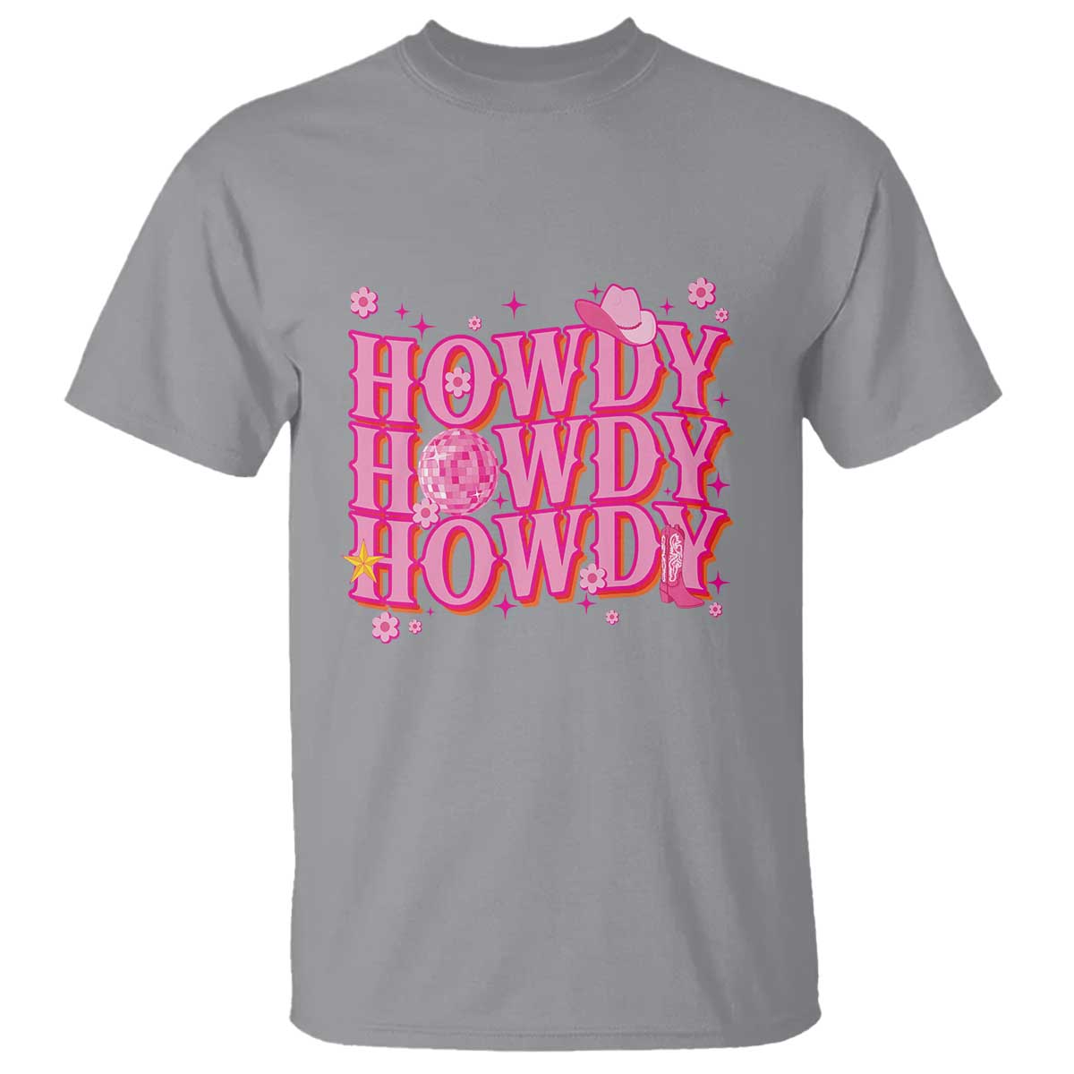 funny-cowboy-t-shirt-howdy-western-country-pink-retro-disco-ball