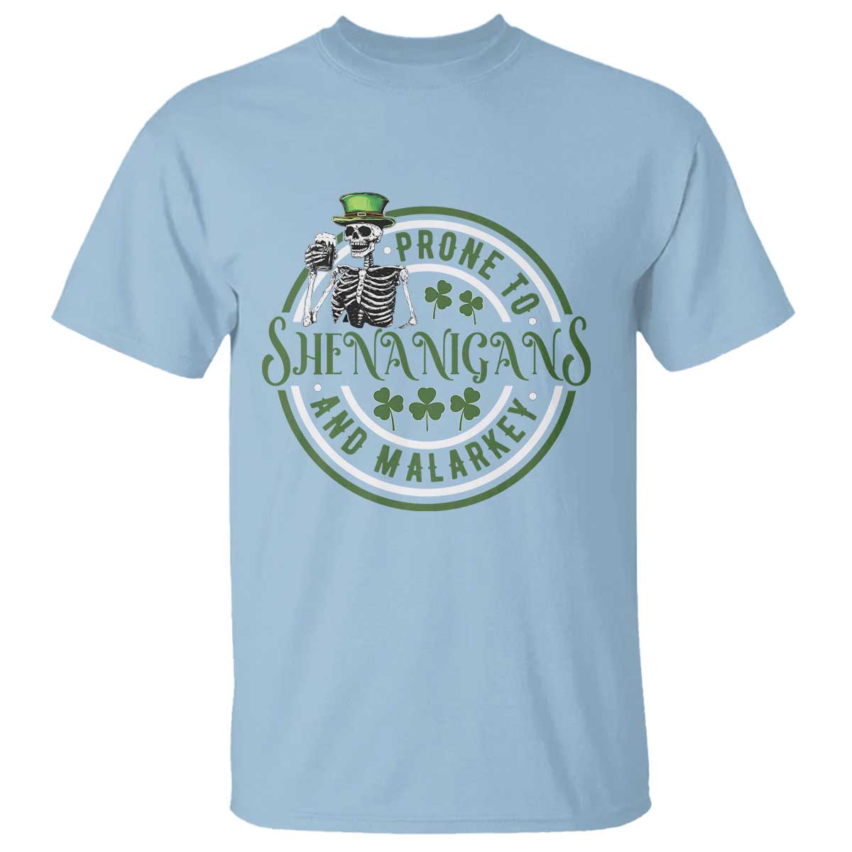 funny-irish-prone-to-shenanigans-and-malarkey-st-patricks-day-t-shirt-skeleton-beer-drinking
