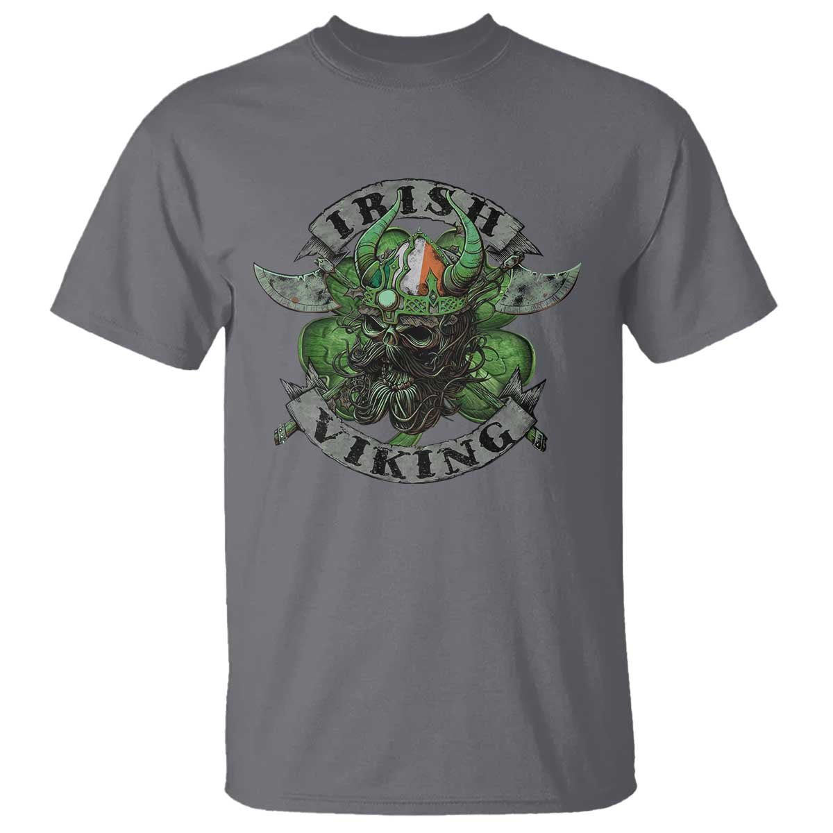 funny-irish-viking-t-shirt-vintage-shamrock-celtic-viking-skull