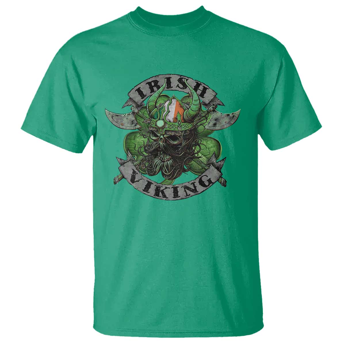 funny-irish-viking-t-shirt-vintage-shamrock-celtic-viking-skull