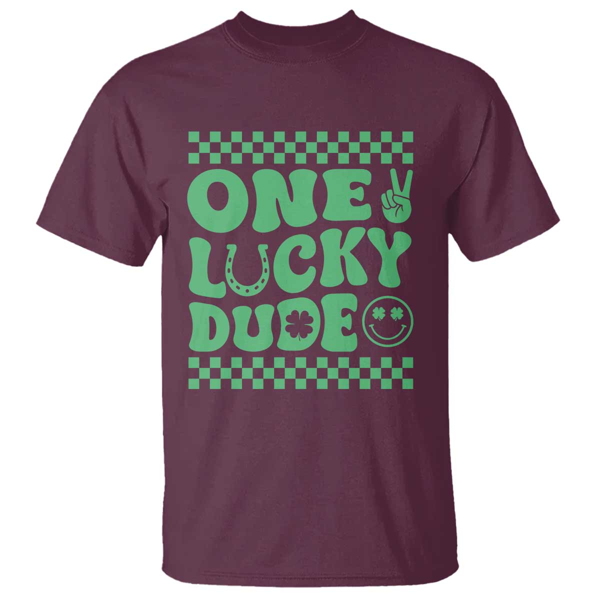 funny-one-lucky-dude-t-shirt-st-patricks-day-clover-horseshoe
