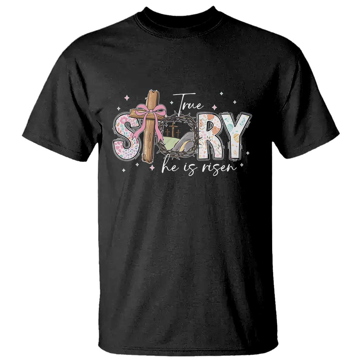 true-story-he-is-risen-t-shirt-christian-easter-day-religious-bible-verse