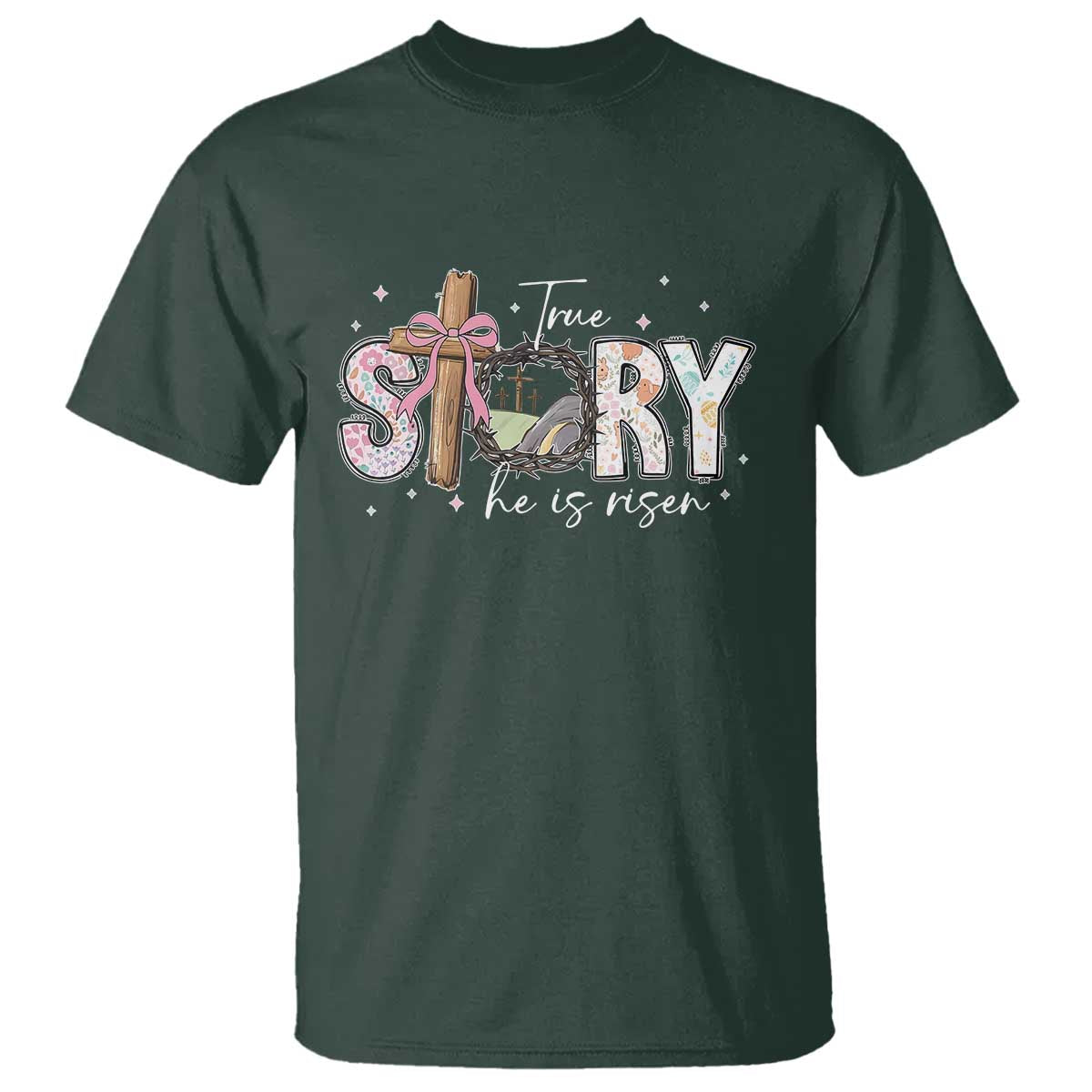 true-story-he-is-risen-t-shirt-christian-easter-day-religious-bible-verse
