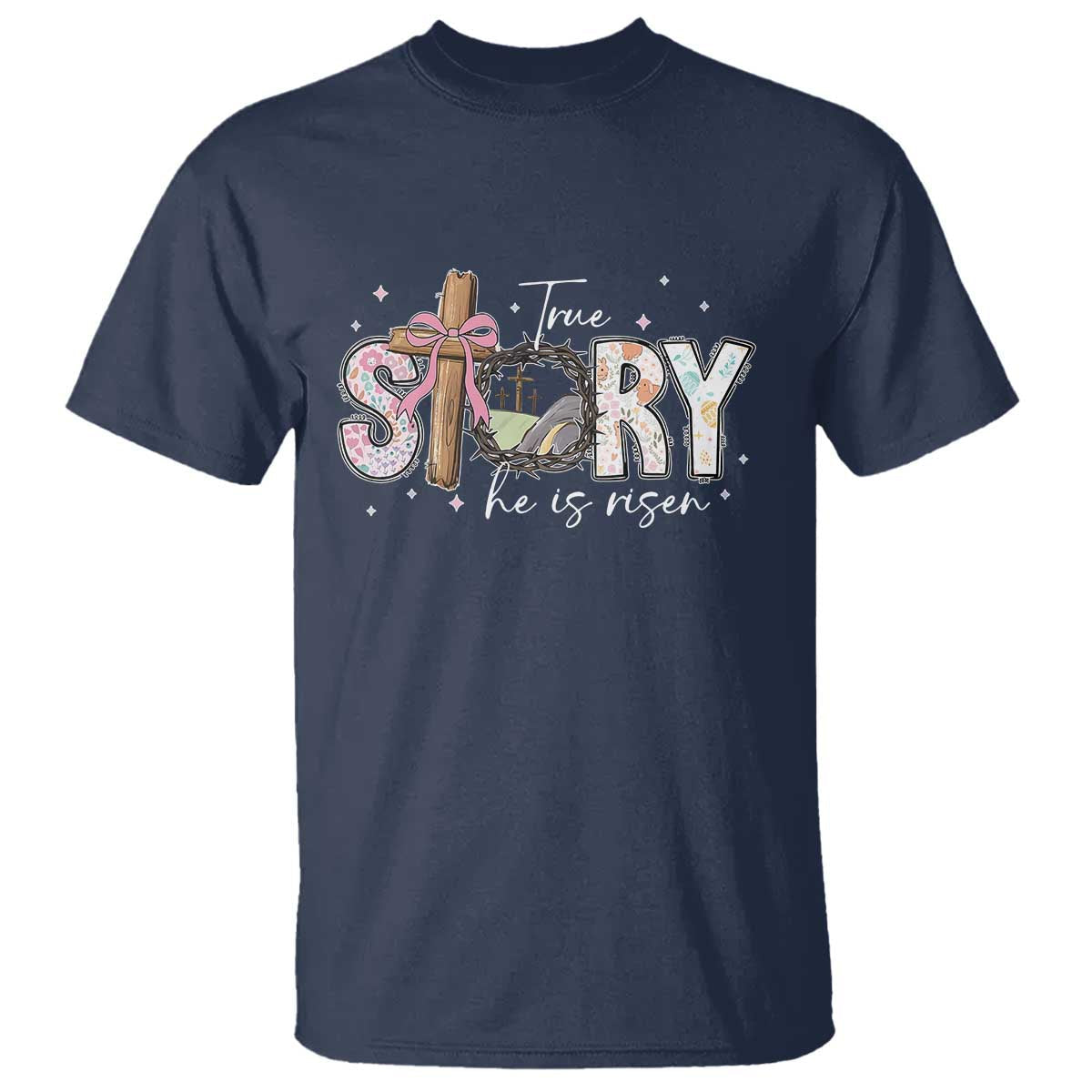true-story-he-is-risen-t-shirt-christian-easter-day-religious-bible-verse
