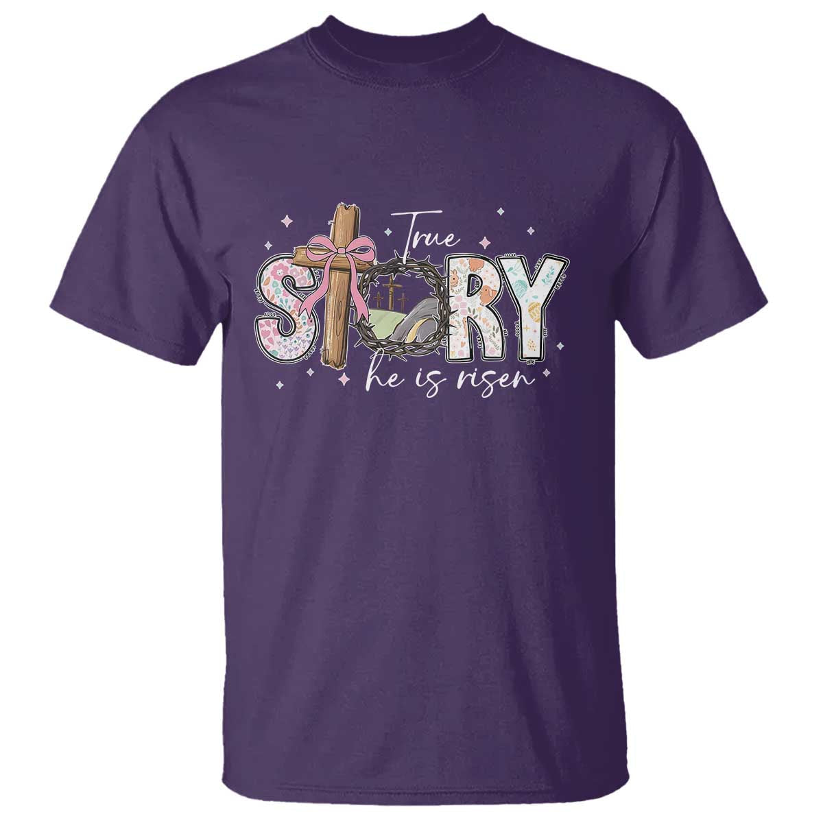 true-story-he-is-risen-t-shirt-christian-easter-day-religious-bible-verse