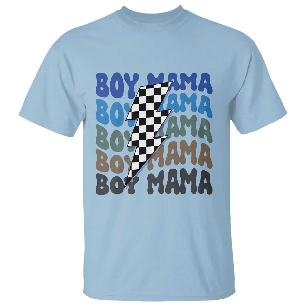 funny-boy-mama-t-shirt-mothers-day-checkered-lightning-bolt
