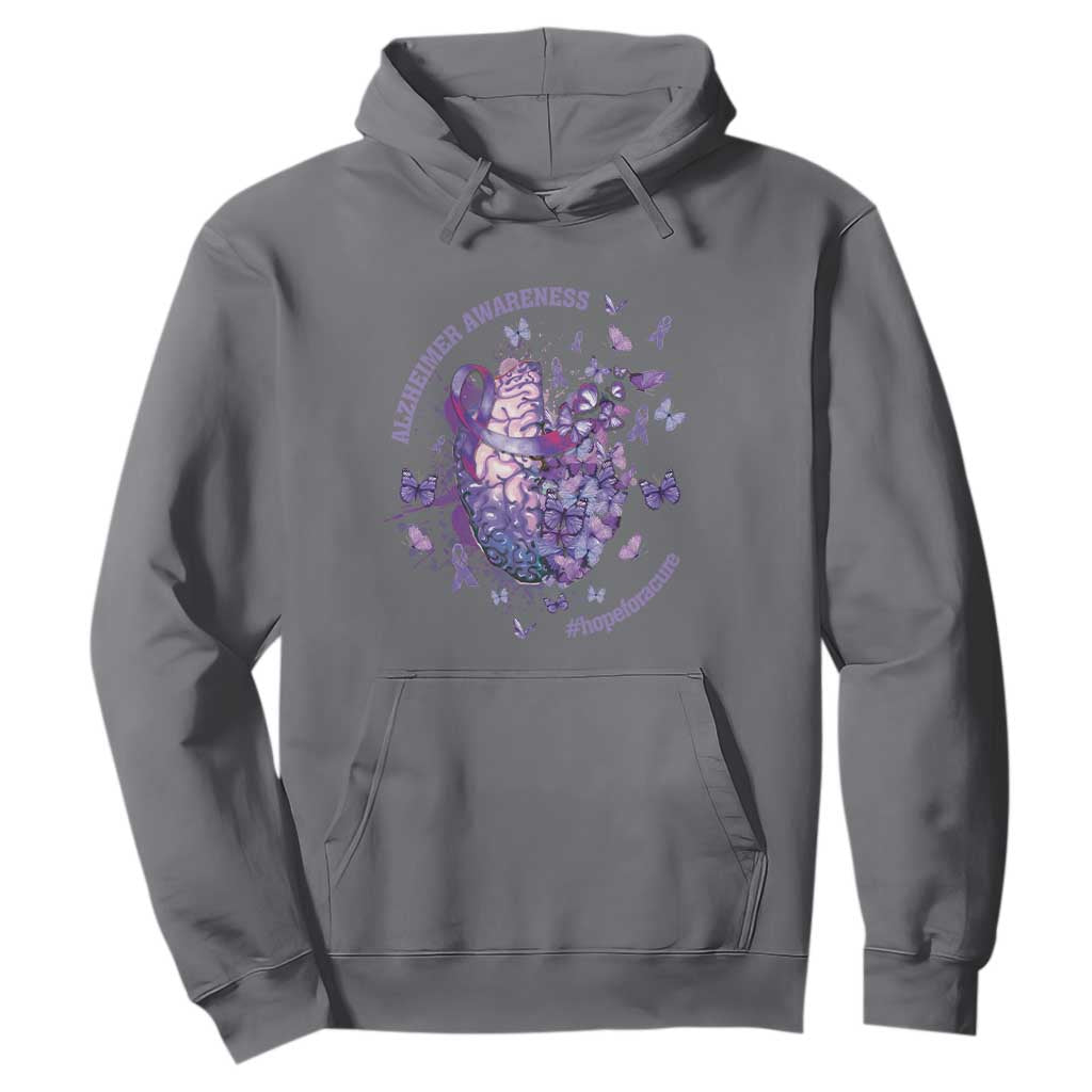 Alzheimer Support Hoodie Hope For A Cure Flower