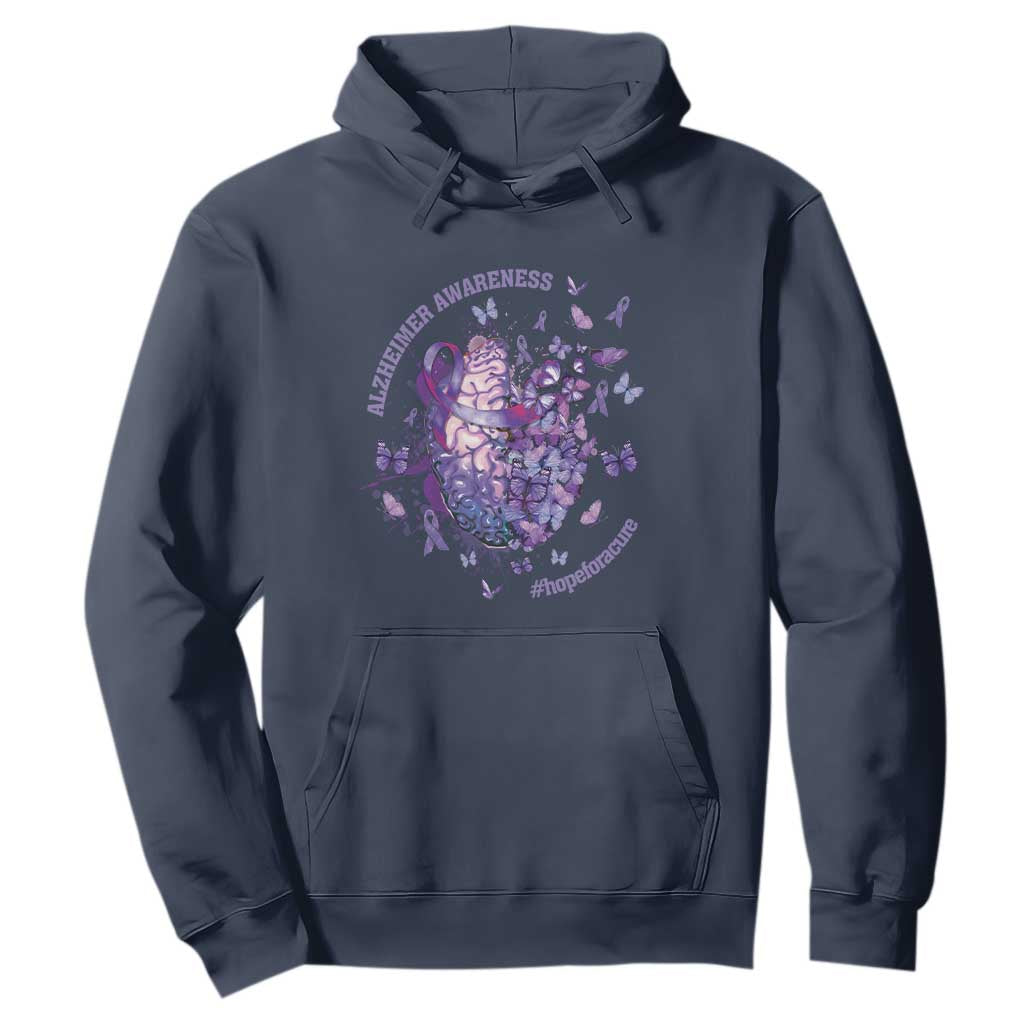Alzheimer Support Hoodie Hope For A Cure Flower
