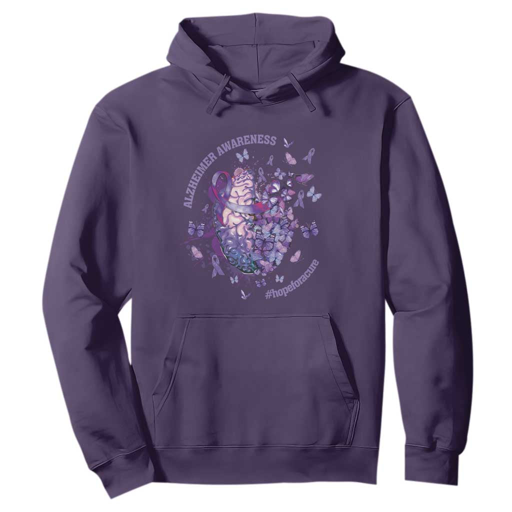 Alzheimer Support Hoodie Hope For A Cure Flower