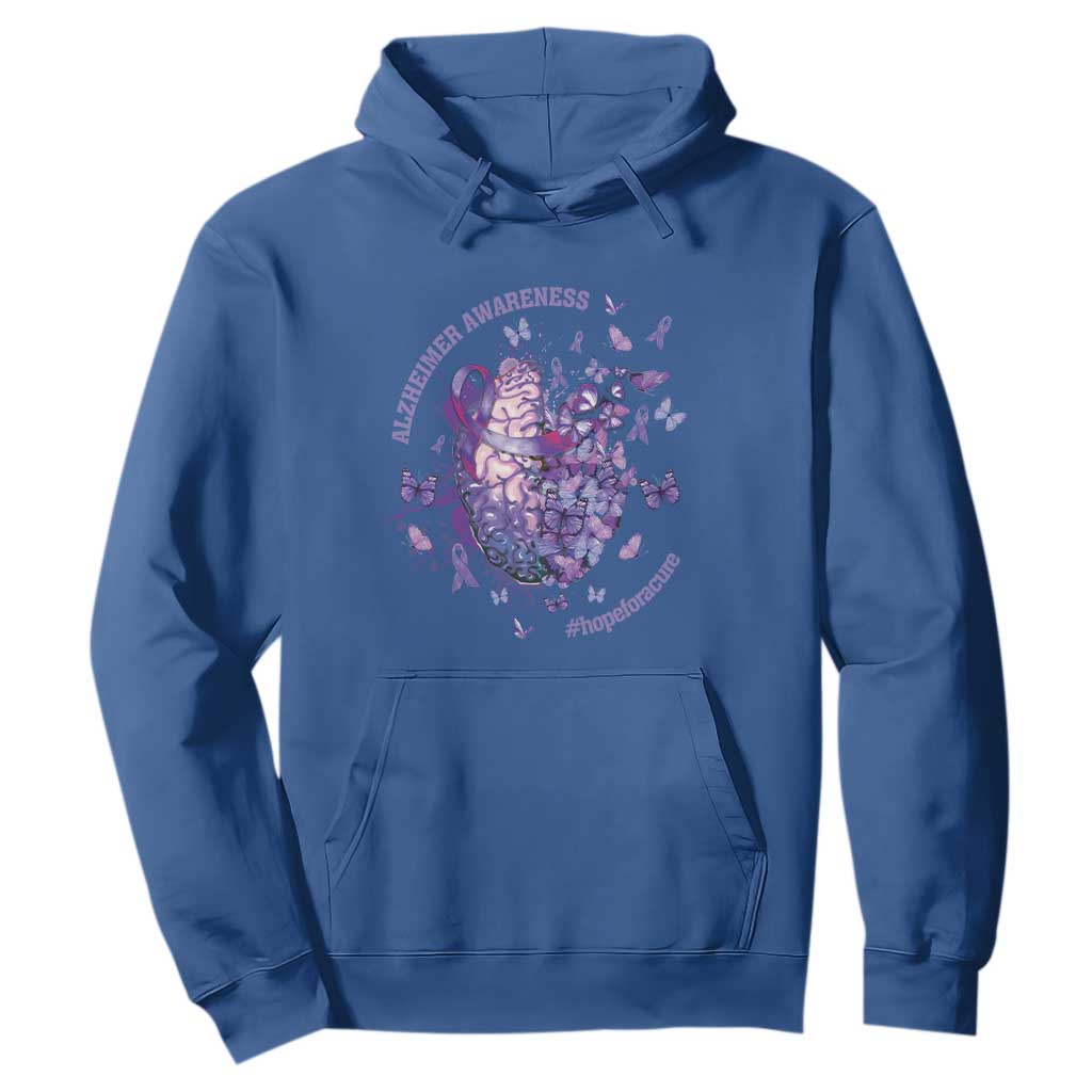 Alzheimer Support Hoodie Hope For A Cure Flower