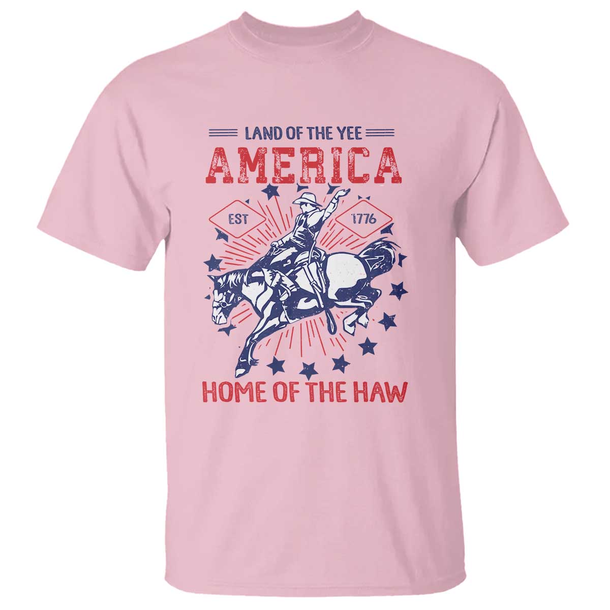funny-4th-of-july-western-cowboy-t-shirt-america-land-of-the-yee-home-of-the-haw