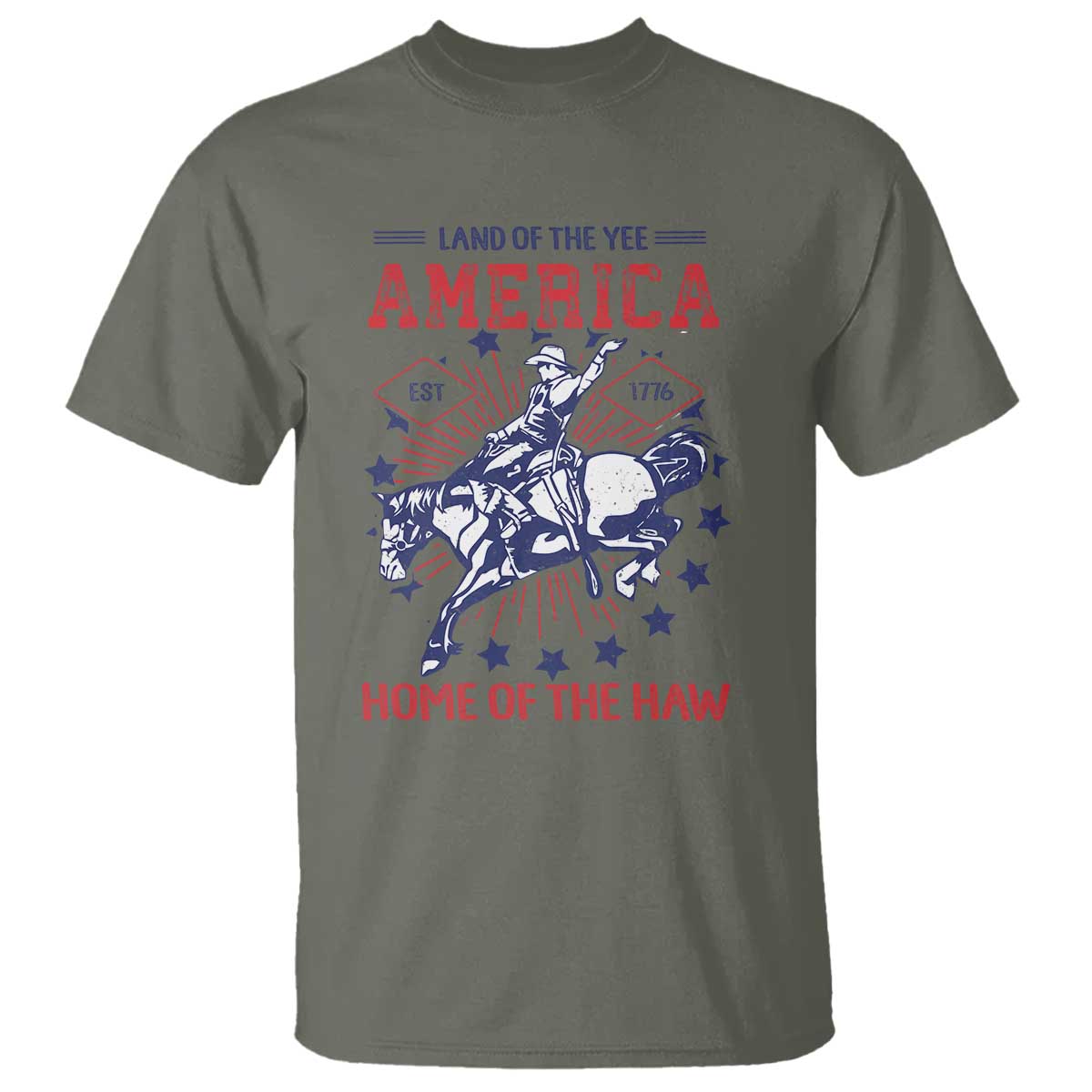 funny-4th-of-july-western-cowboy-t-shirt-america-land-of-the-yee-home-of-the-haw