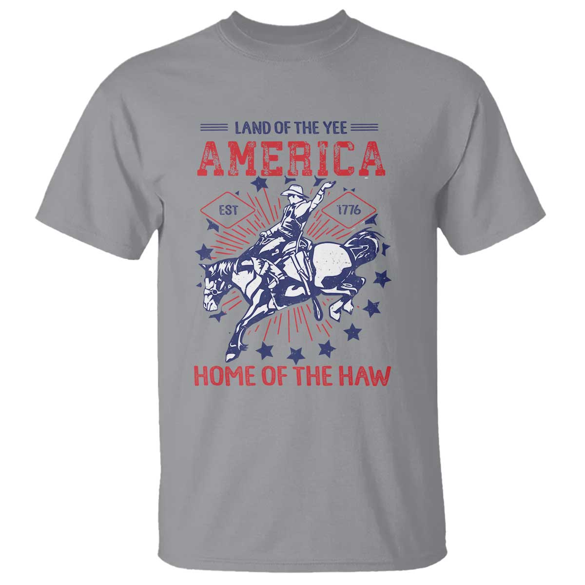 funny-4th-of-july-western-cowboy-t-shirt-america-land-of-the-yee-home-of-the-haw