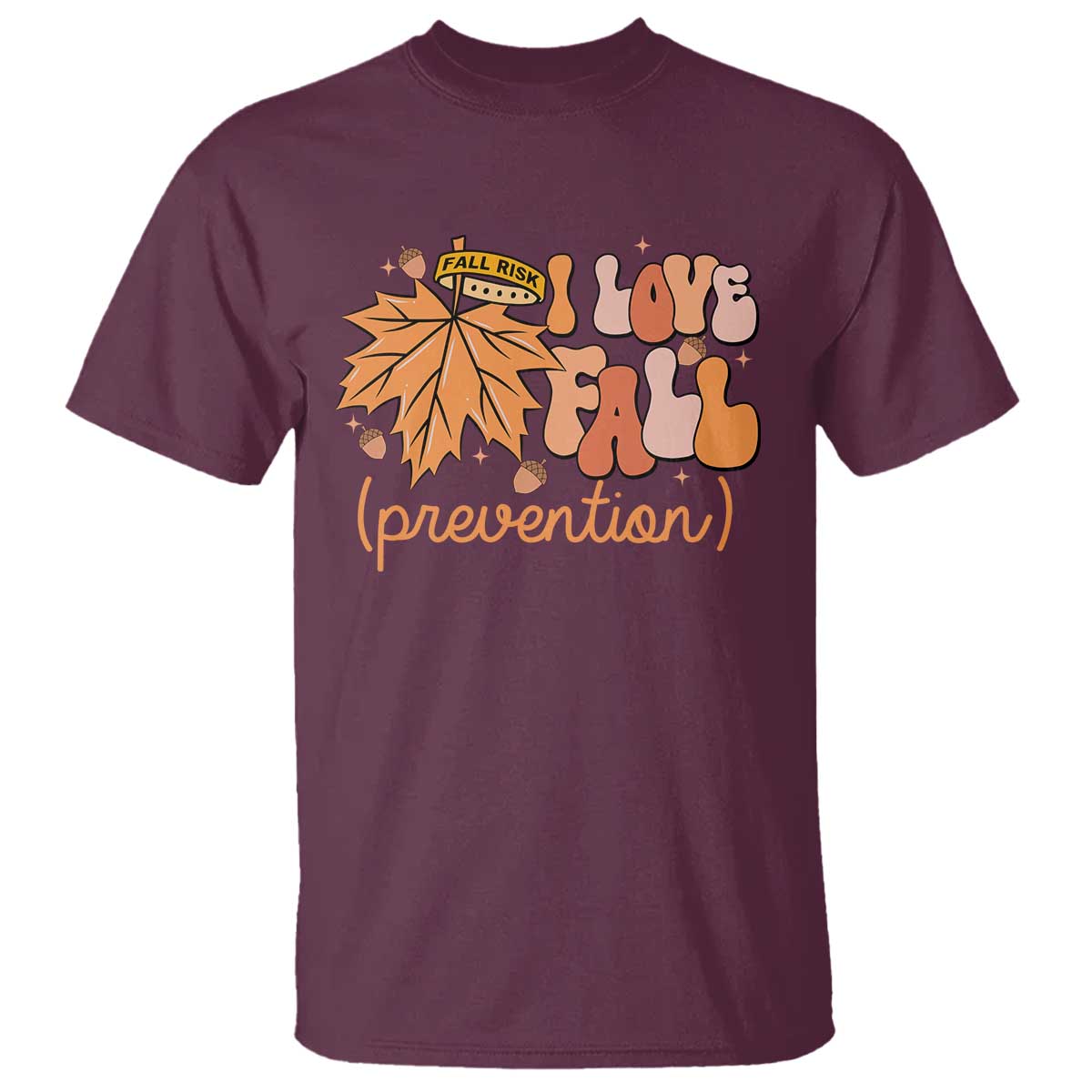 fall-physical-therapy-t-shirt-i-love-fall-prevention-retro-groove-maple-leaf-nuts