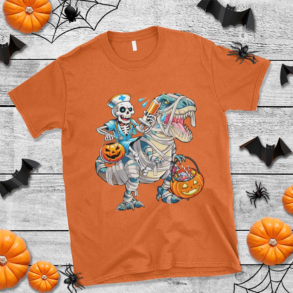funny-halloween-nurse-t-shirt-skeleton-nurse-riding-mummy-dinosaur-pumpkin-candy