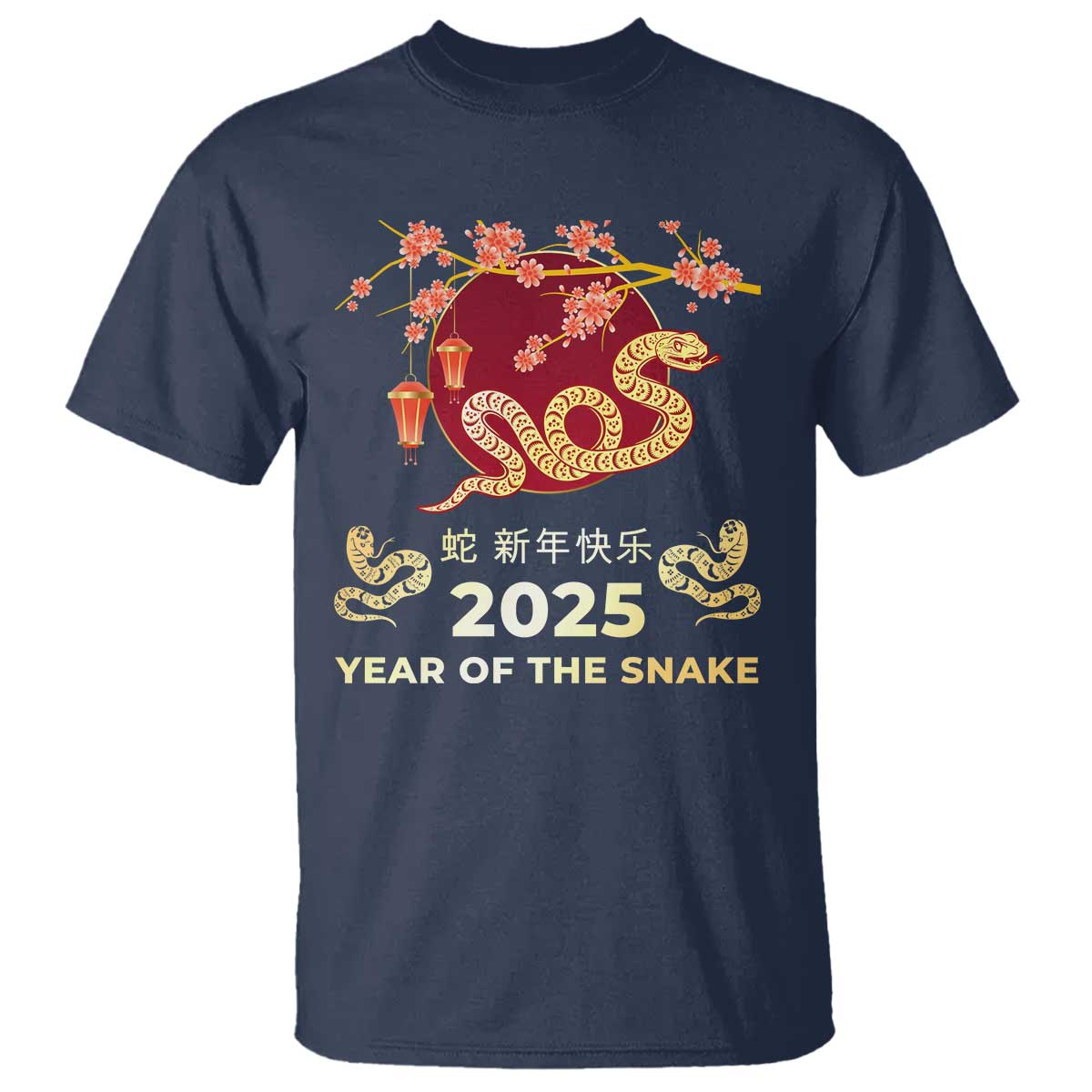 chinese-lunar-new-year-2025-year-of-the-snake-t-shirt-cherry-blossom