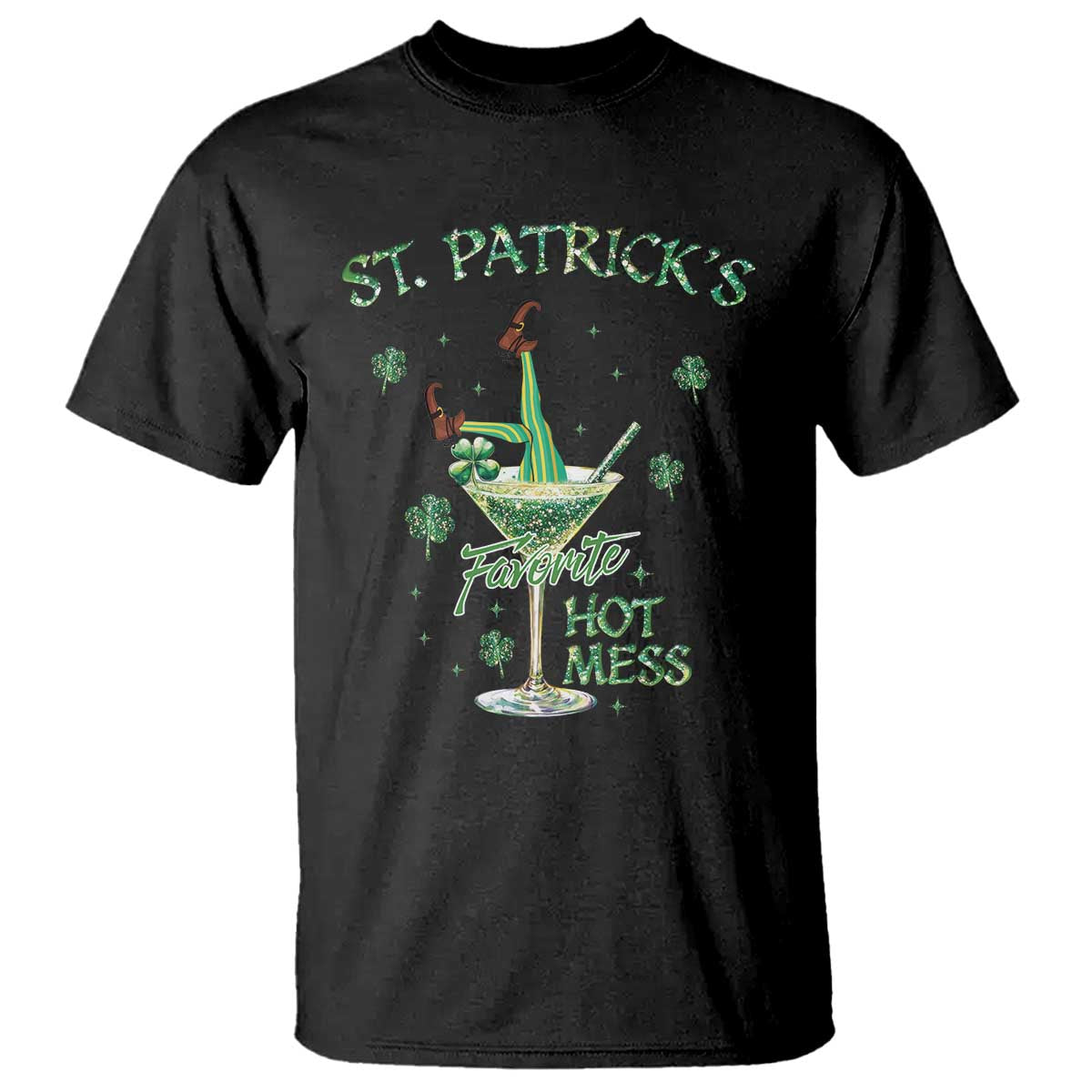 funny-st-patricks-favorite-hot-mess-t-shirt-drunk-leprechaun-cocktail