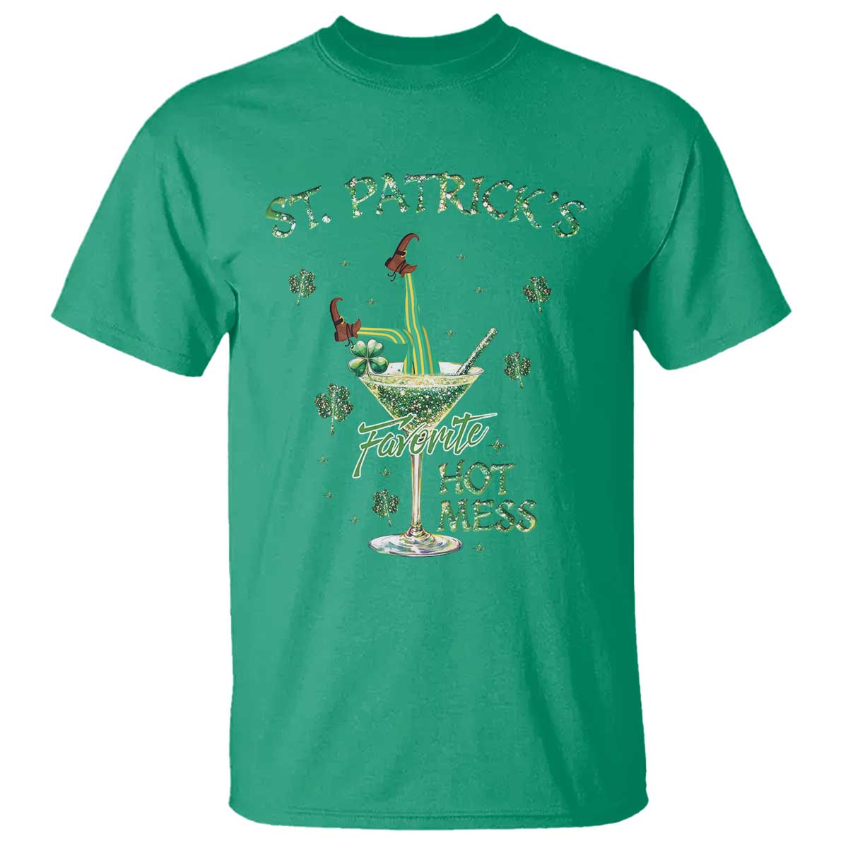 funny-st-patricks-favorite-hot-mess-t-shirt-drunk-leprechaun-cocktail