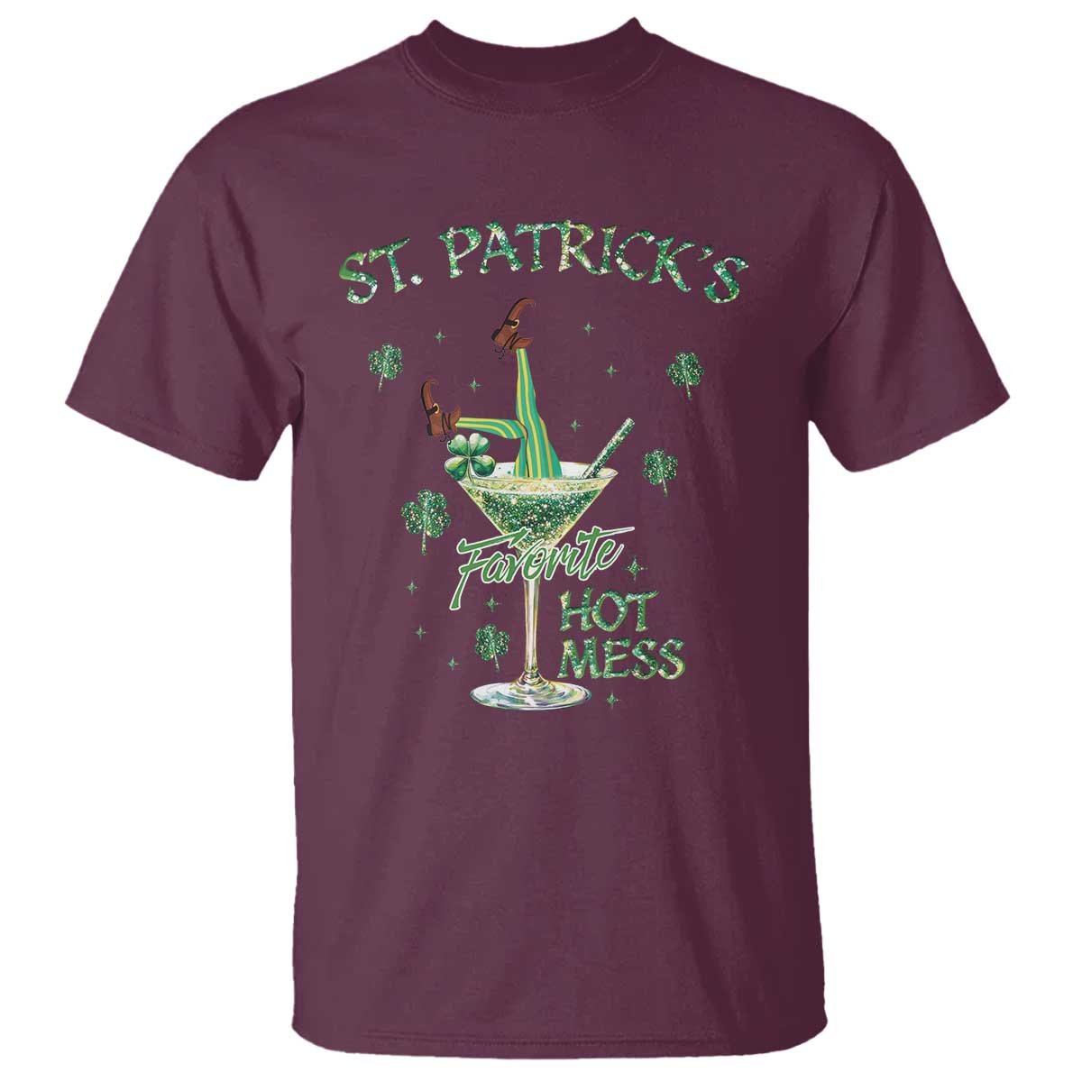 funny-st-patricks-favorite-hot-mess-t-shirt-drunk-leprechaun-cocktail